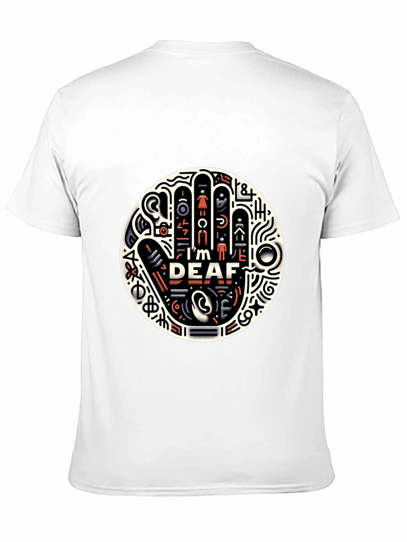 Deaf Awareness Graphic Tee - Black Unisex T-Shirt