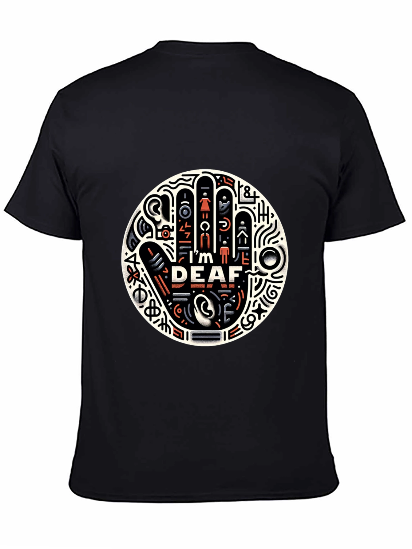 Deaf Awareness Graphic Tee - Black Unisex T-Shirt