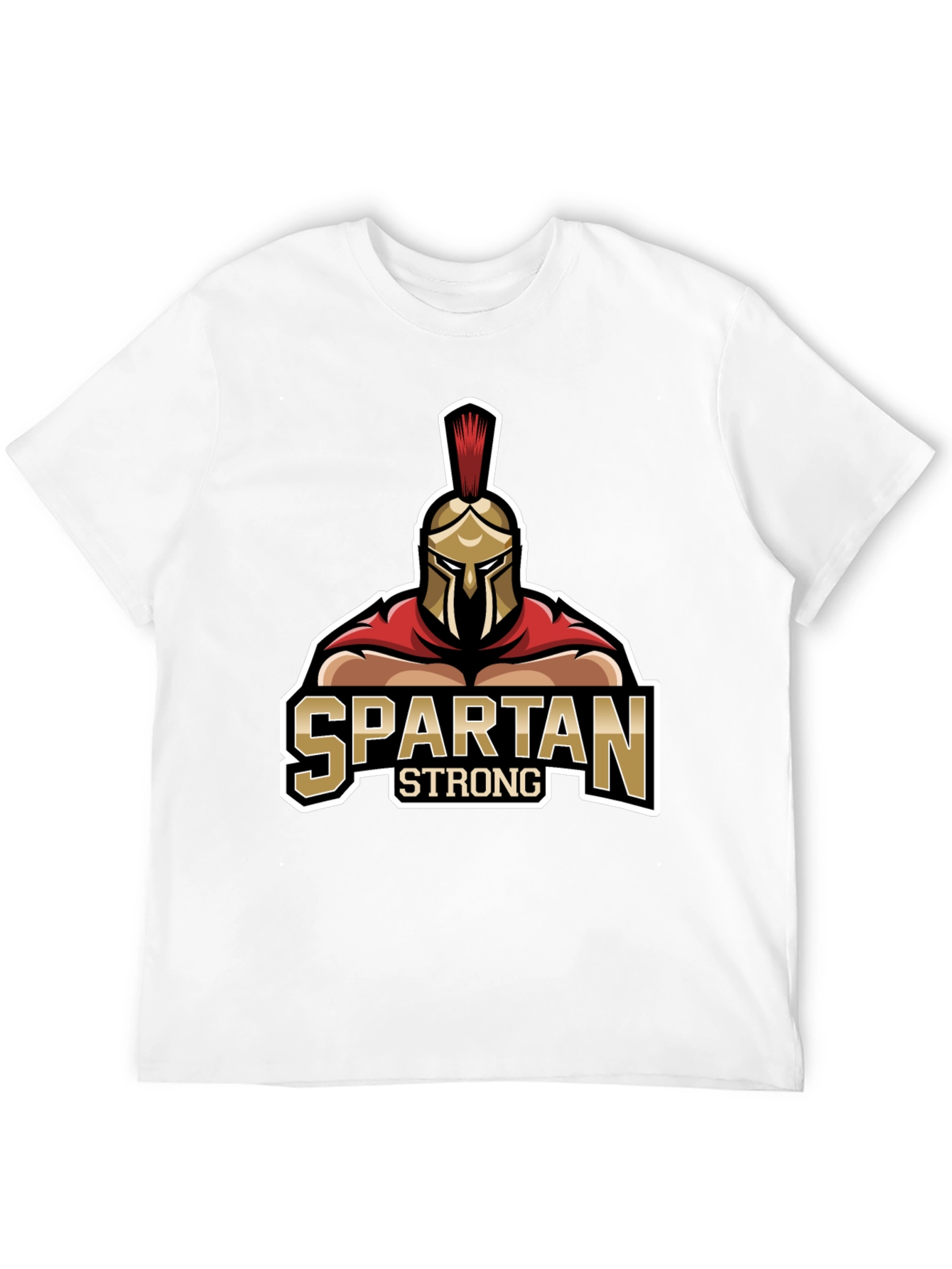 Spartan Strong Graphic Black T-Shirt