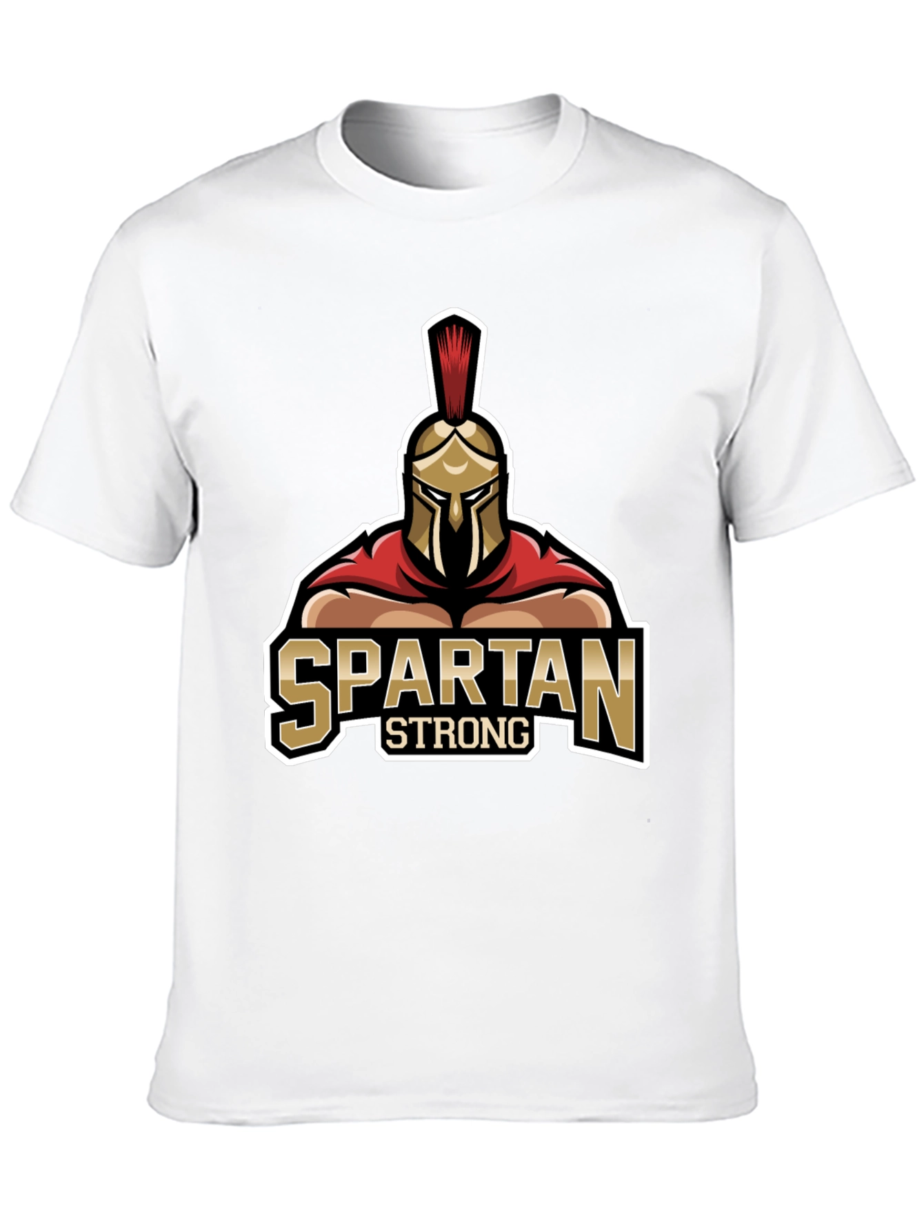 Spartan Strong Graphic Black T-Shirt