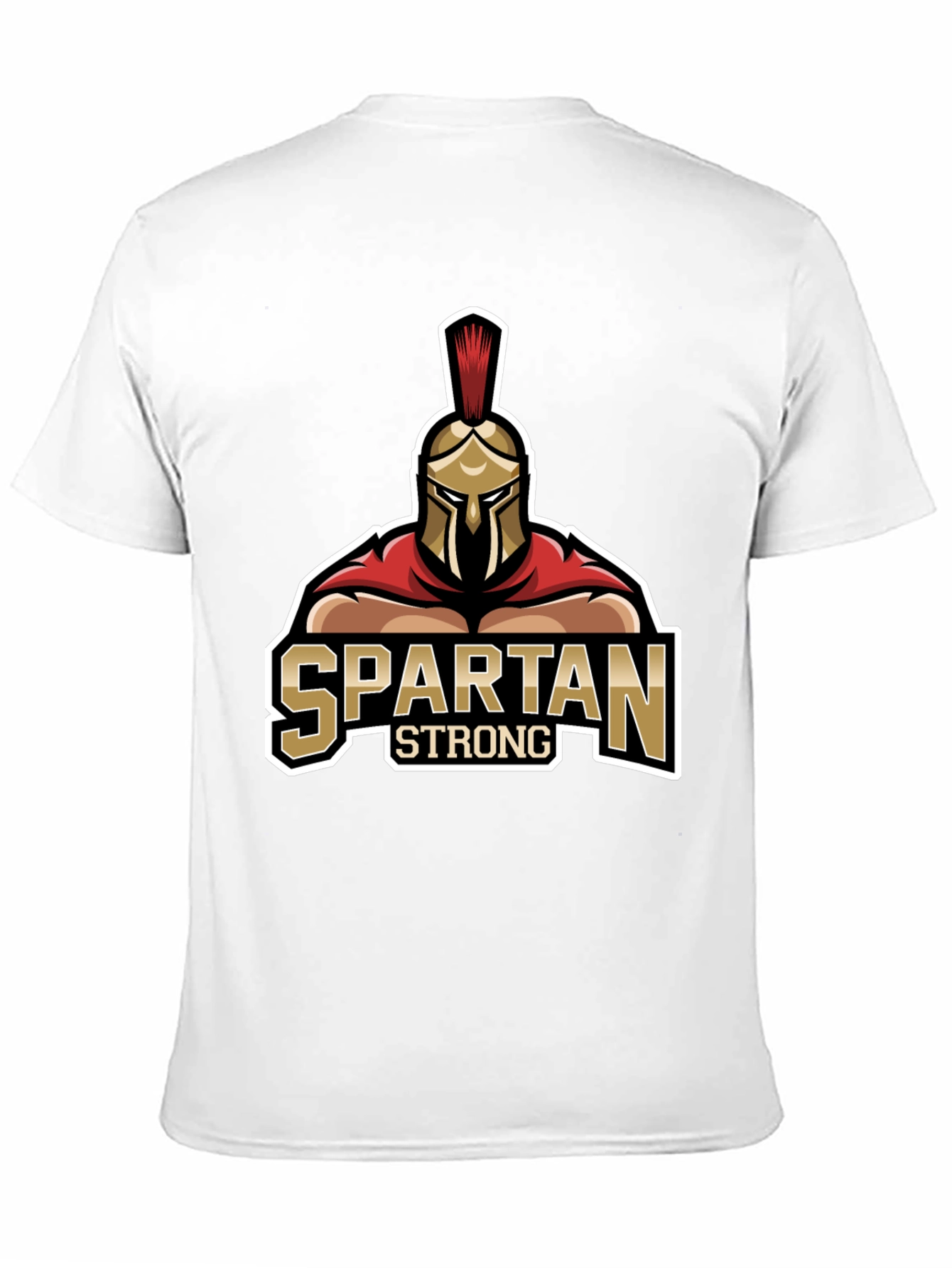 Spartan Strong Graphic Black T-Shirt