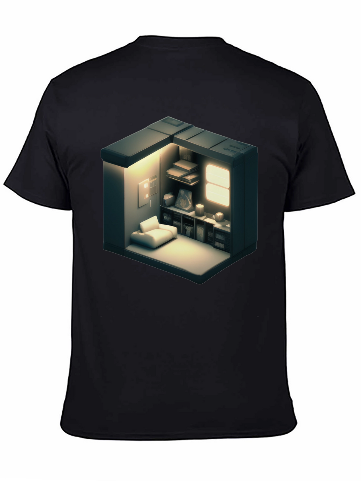 Isometric Room Graphic Tee - Modern Style Shirt