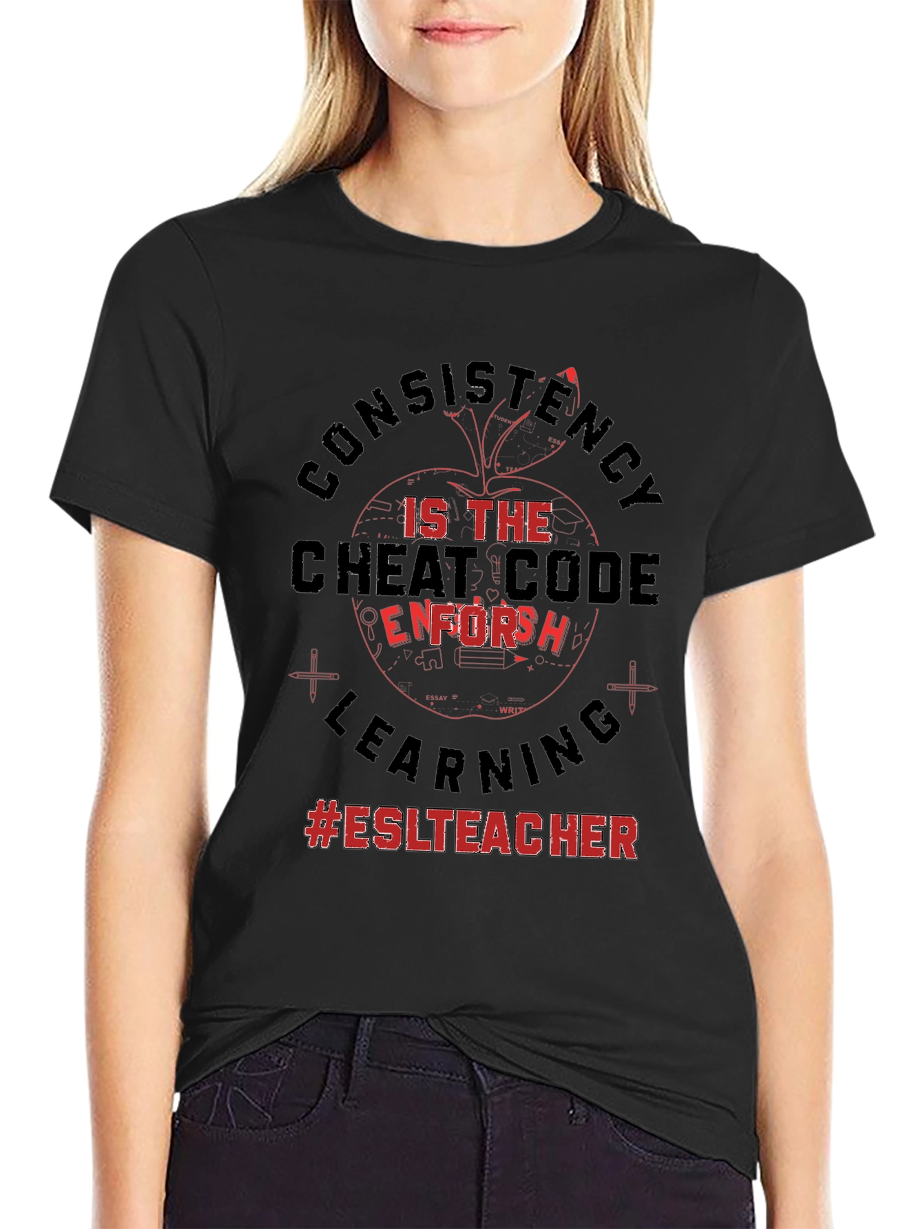 ESL Teacher Consistency Cheat Code T-Shirt