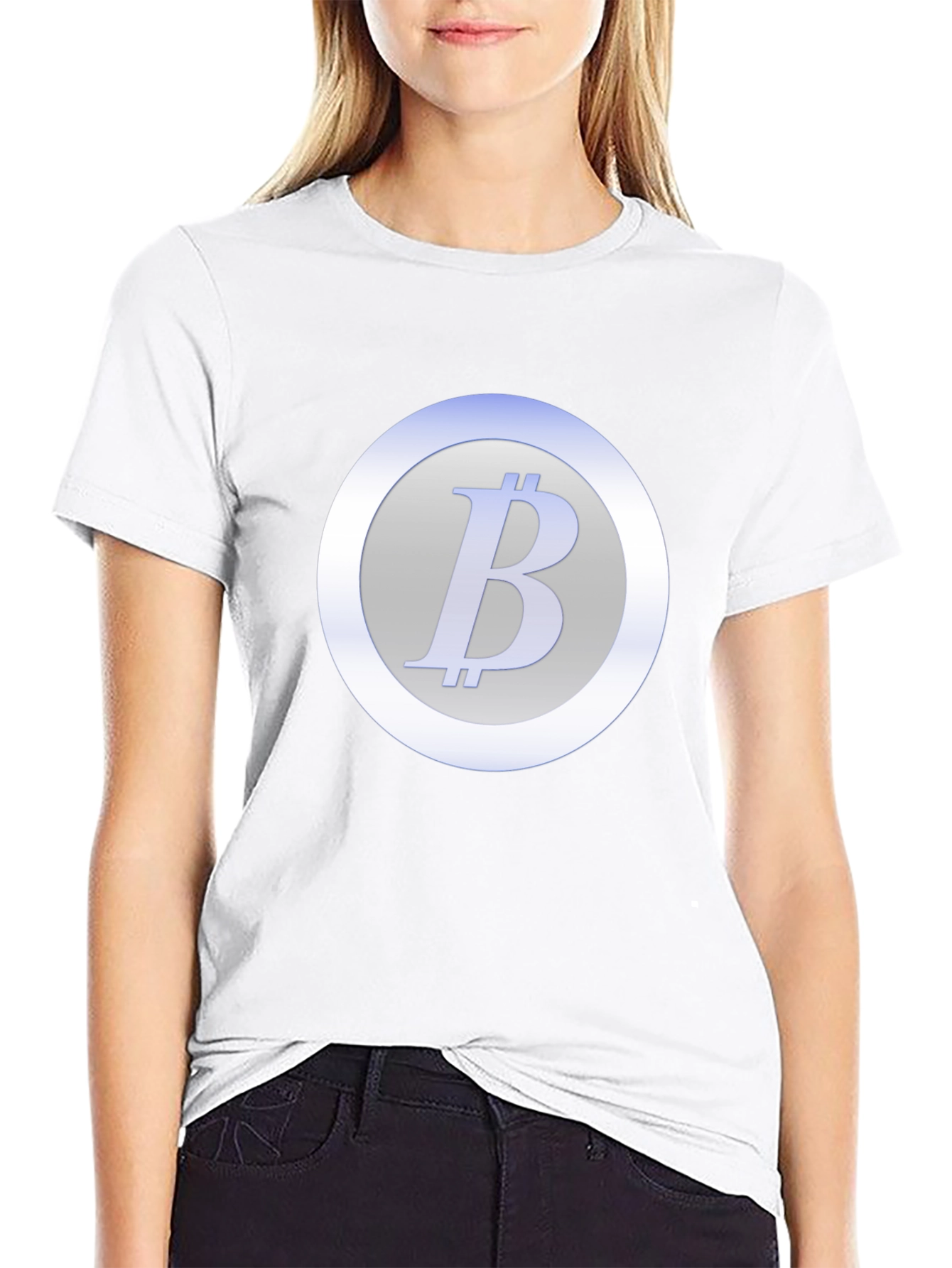 Bitcoin Crypto Tee - Round Logo Graphic