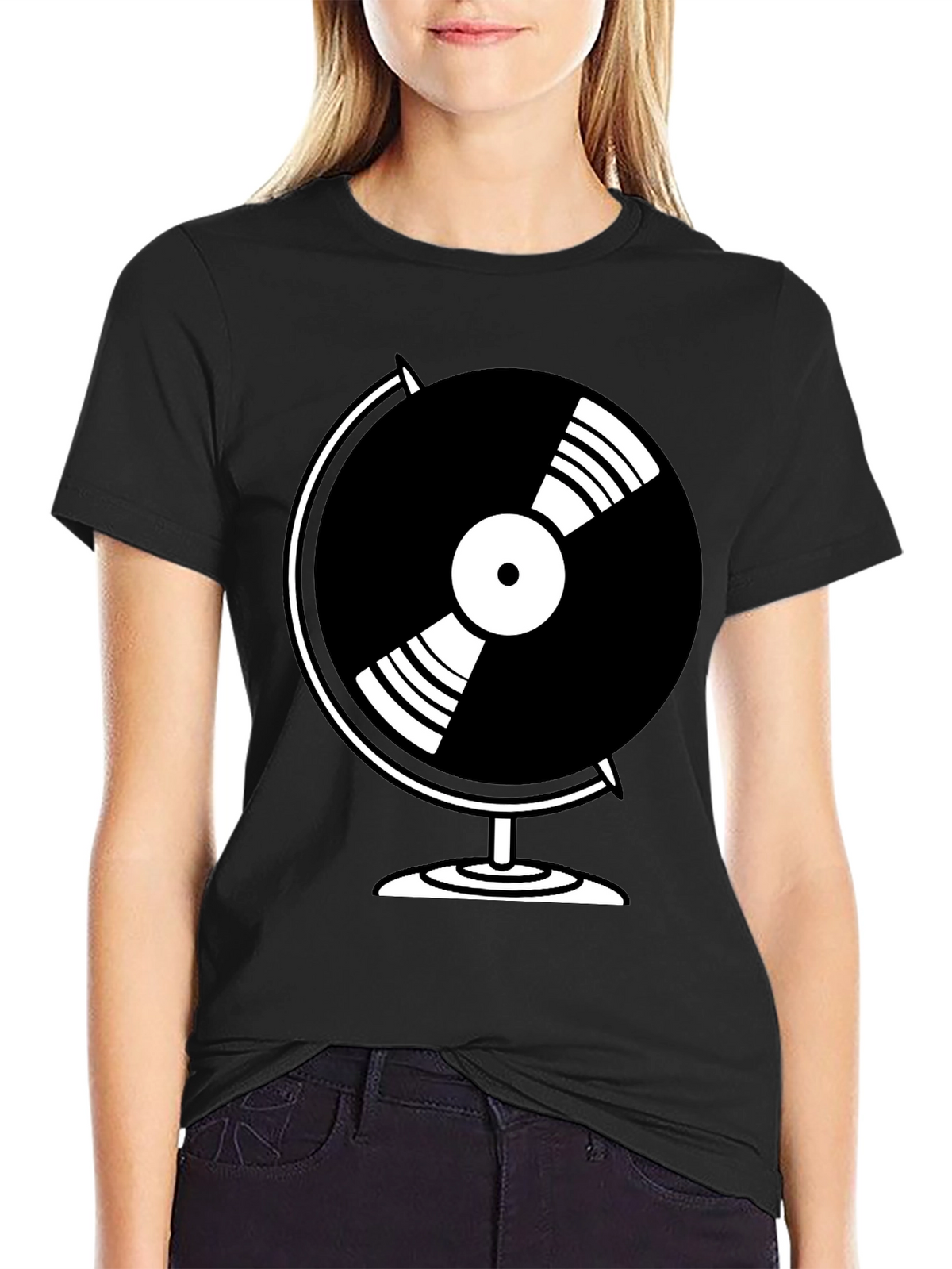 Globe Vinyl Record Graphic Tee