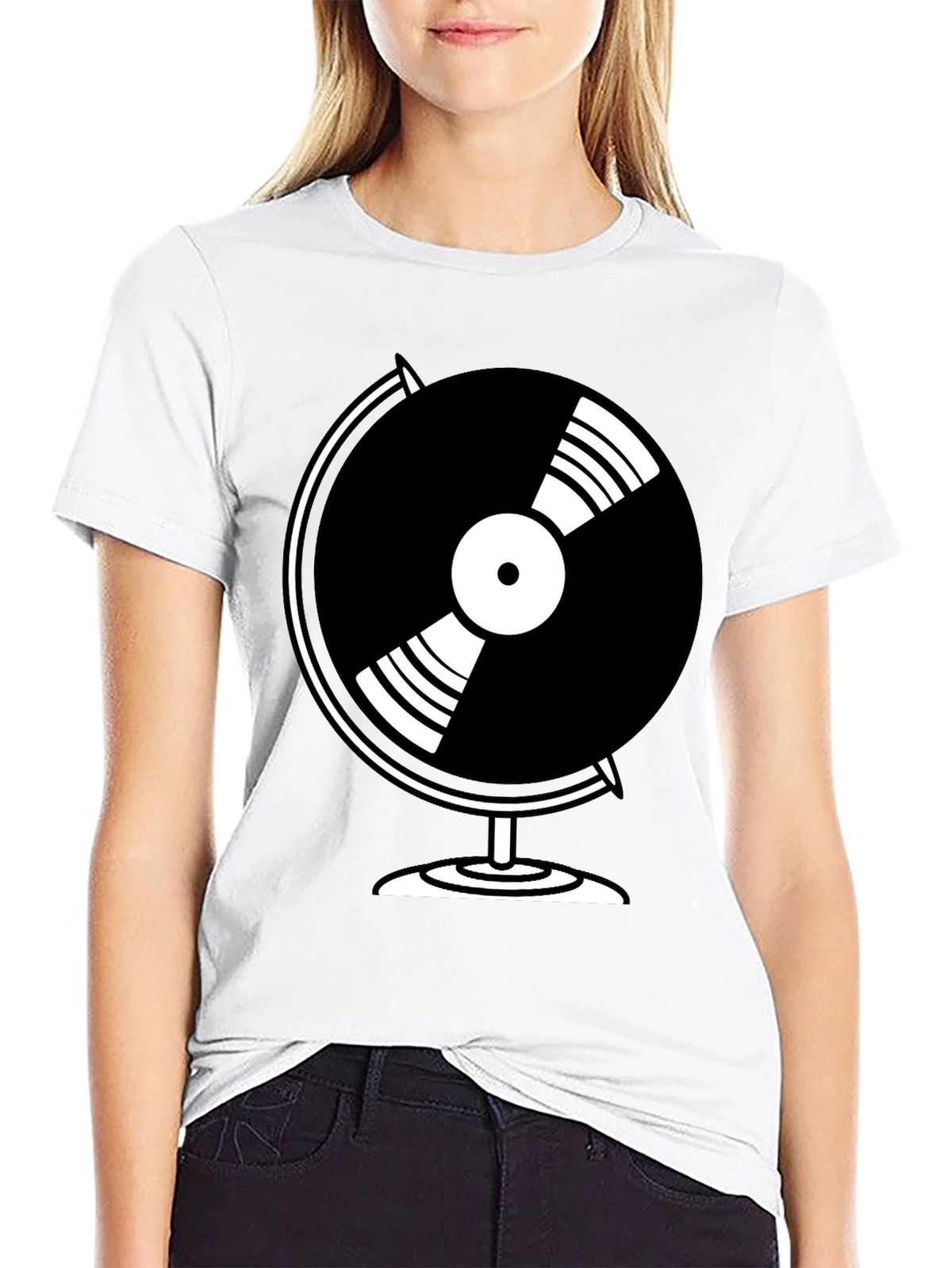 Globe Vinyl Record Graphic Tee
