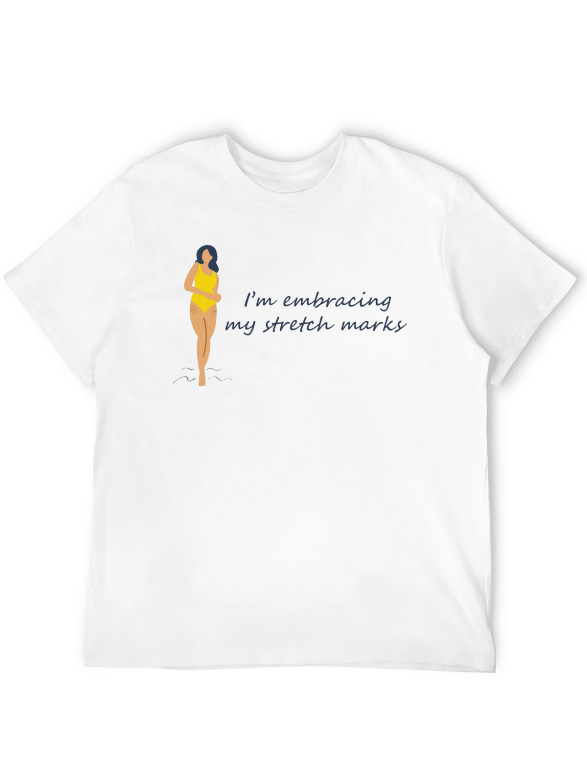 Embrace Stretch Marks Black T-Shirt