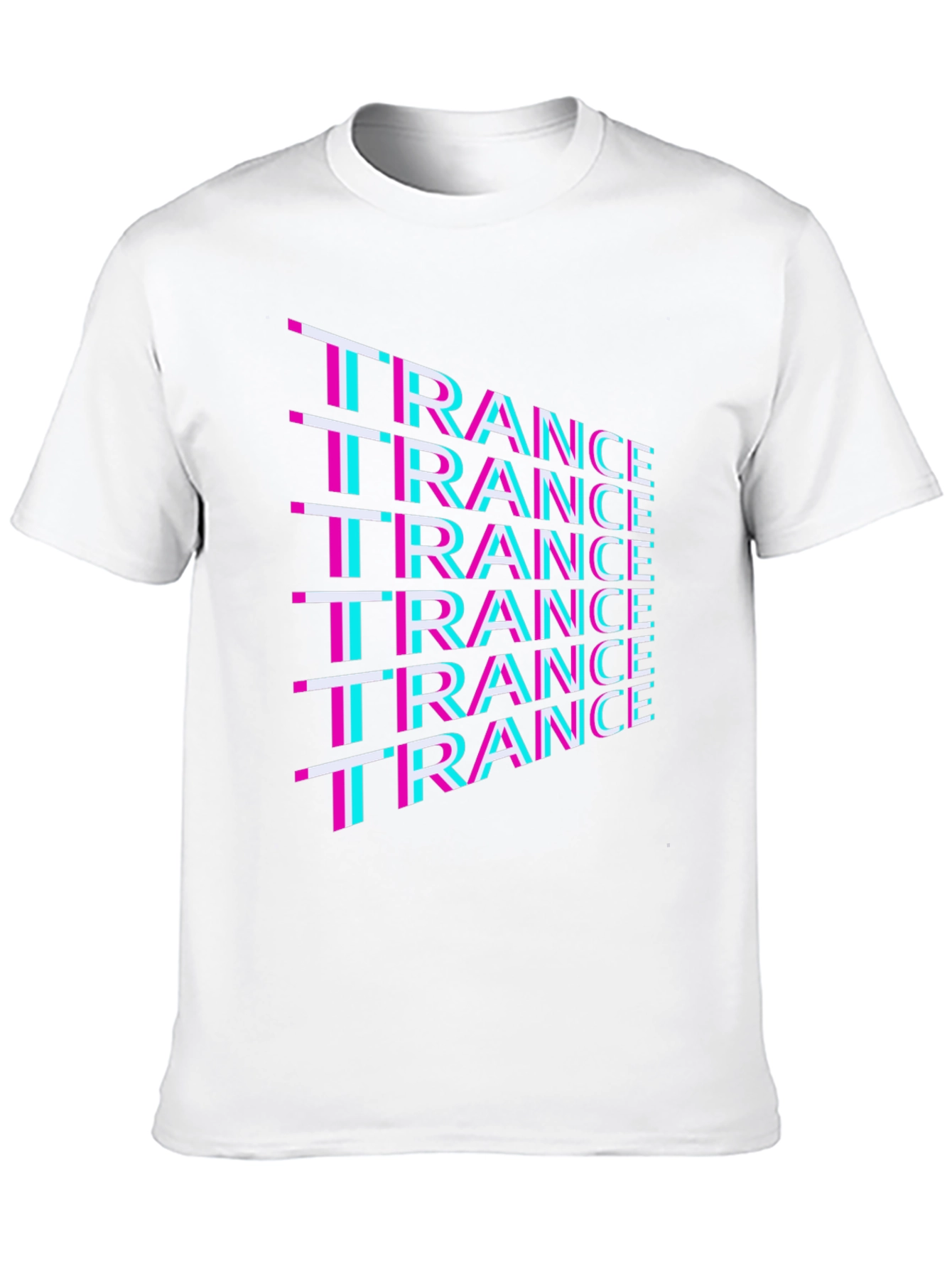 Trance Music T-Shirt - Bold Glitch Design