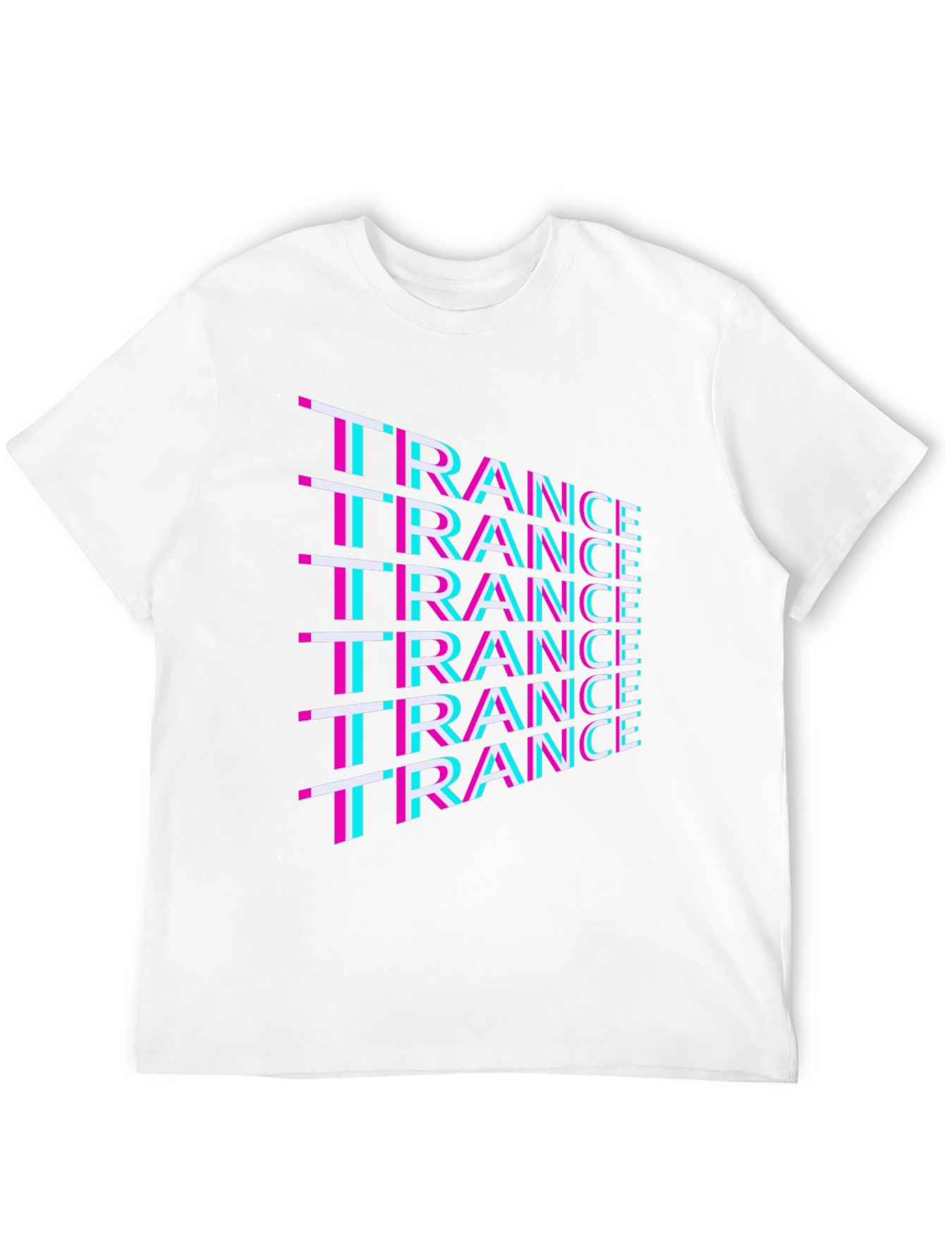 Trance Music T-Shirt - Bold Glitch Design