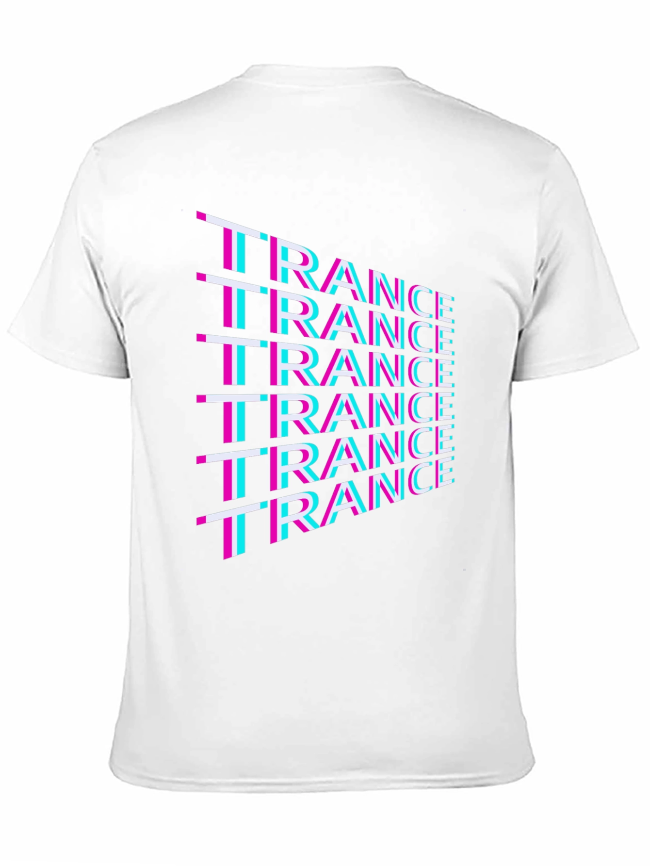 Trance Music T-Shirt - Bold Glitch Design