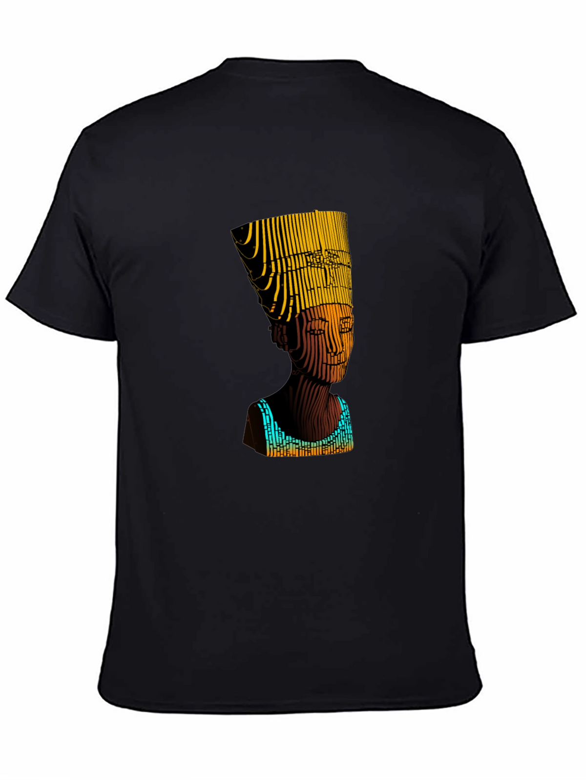 Nefertiti Graphic Print Black T-Shirt
