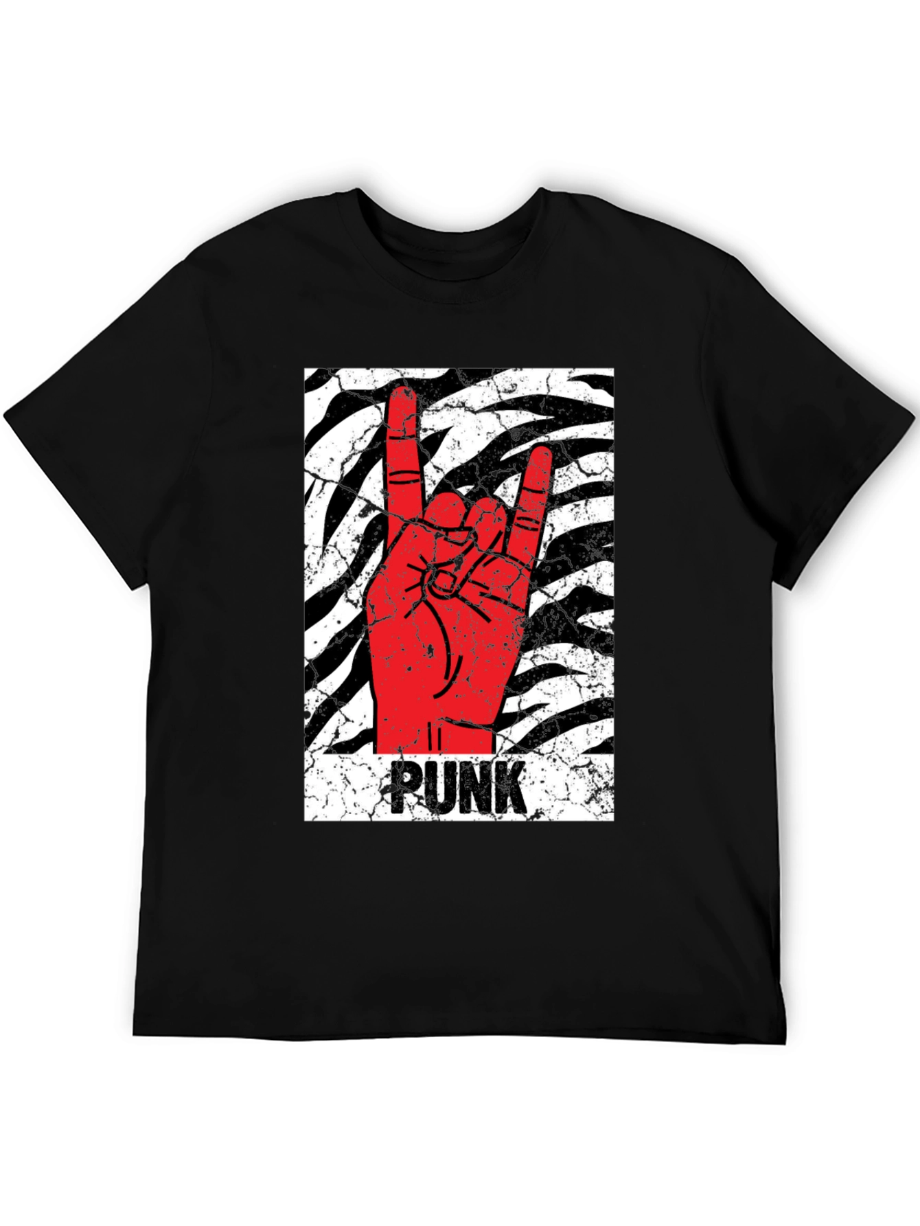 Punk Rock Hand Black T-Shirt