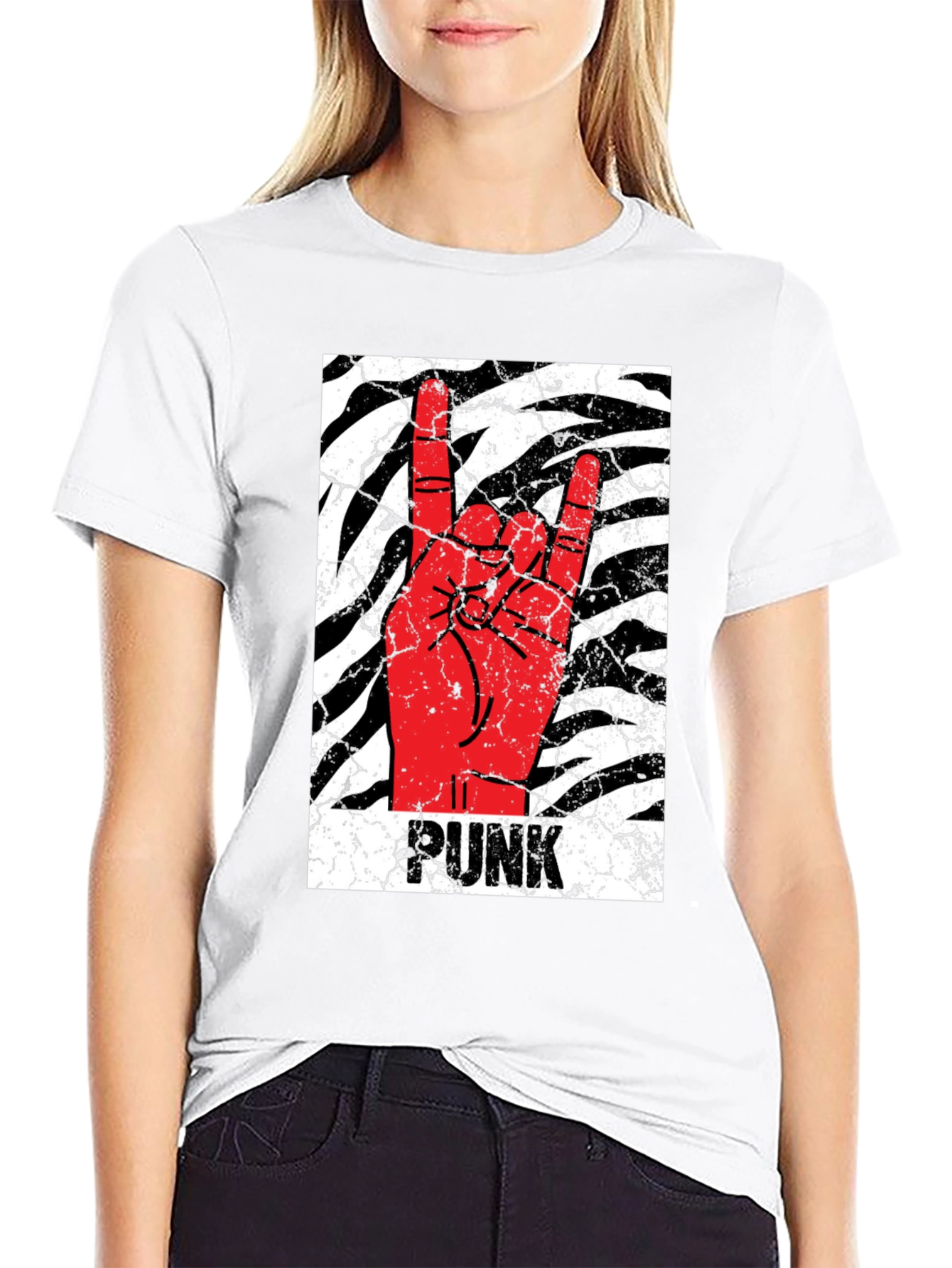 Punk Rock Hand Black T-Shirt