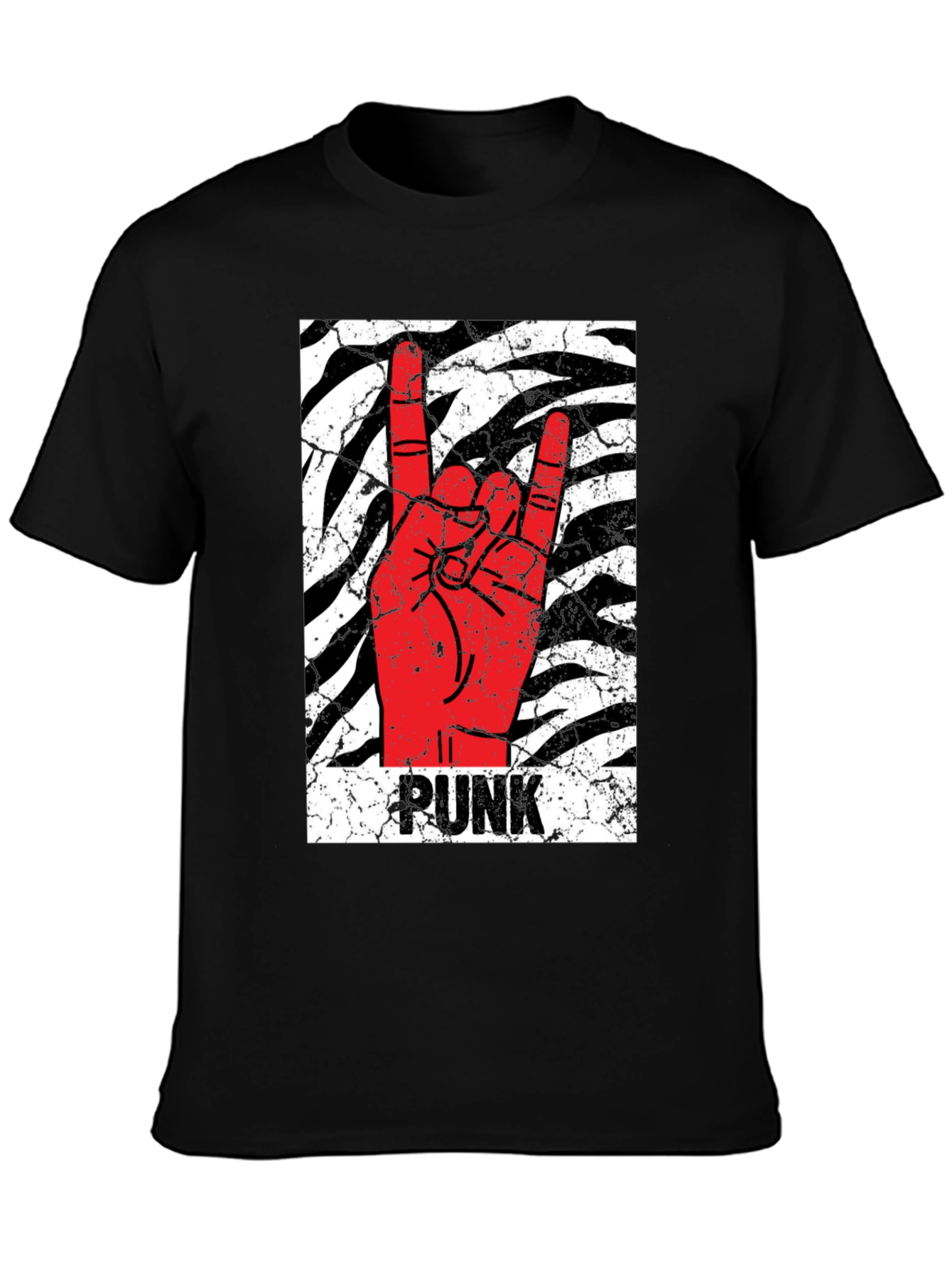 Punk Rock Hand Black T-Shirt