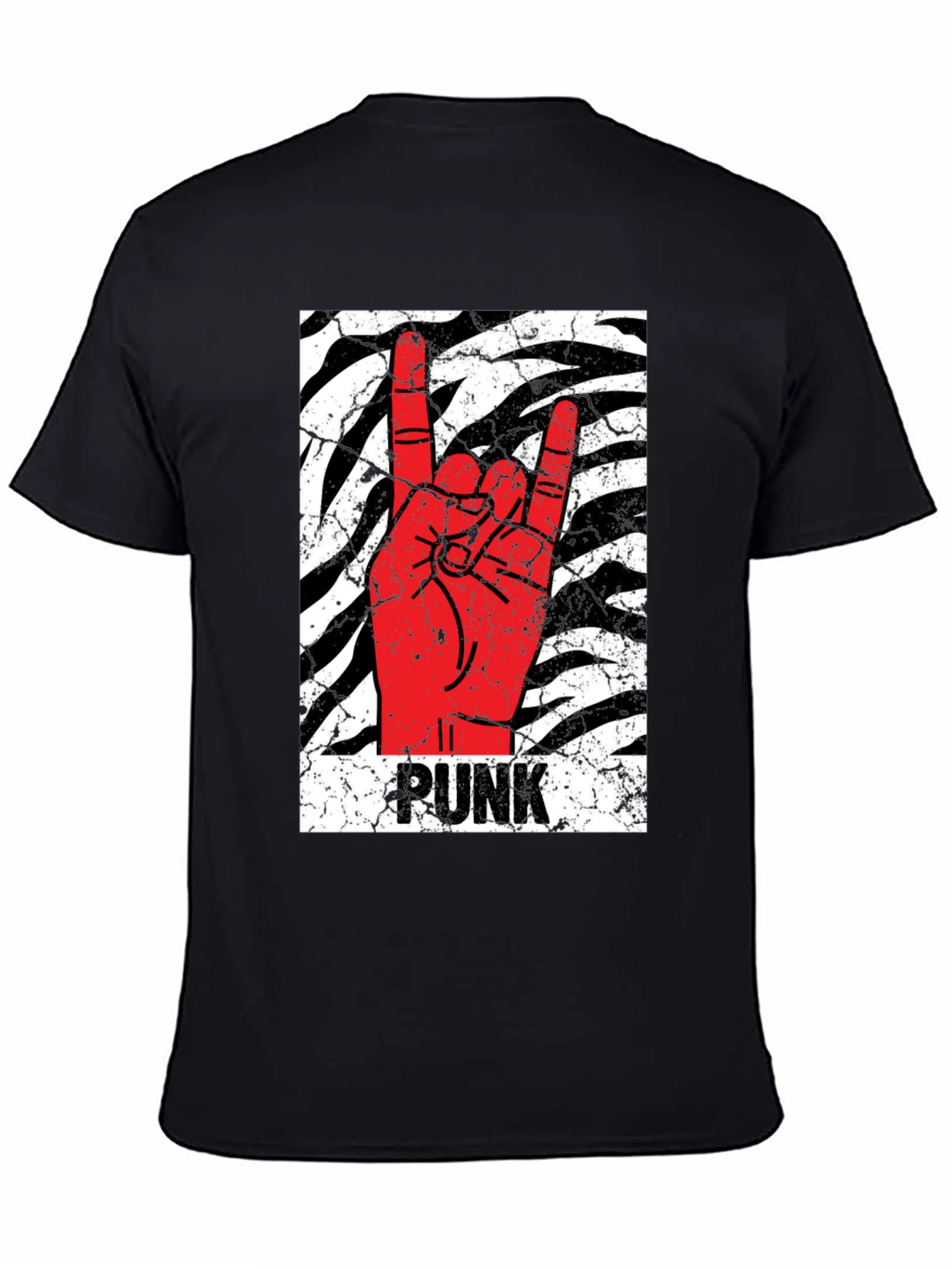 Punk Rock Hand Black T-Shirt