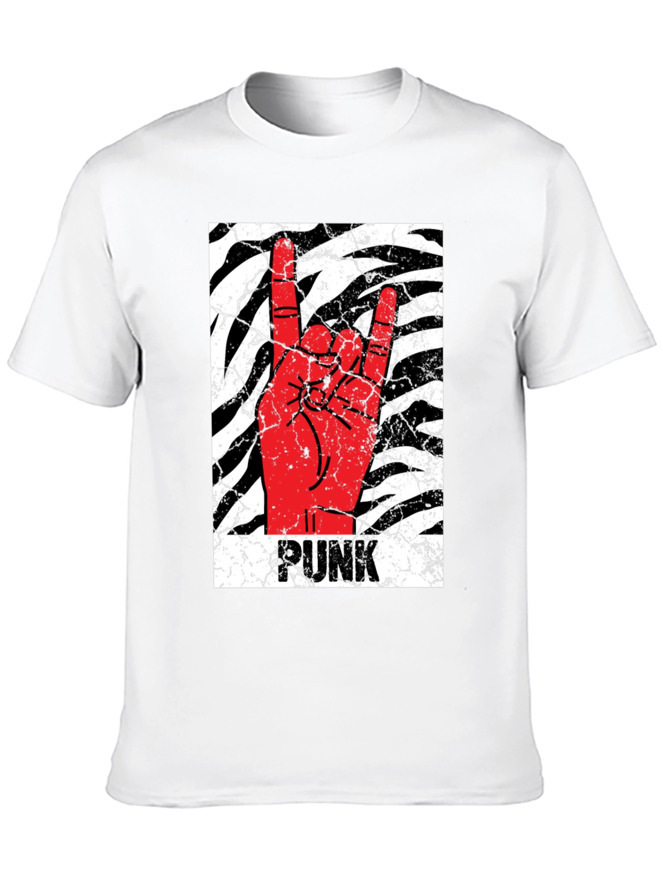 Punk Rock Hand Black T-Shirt
