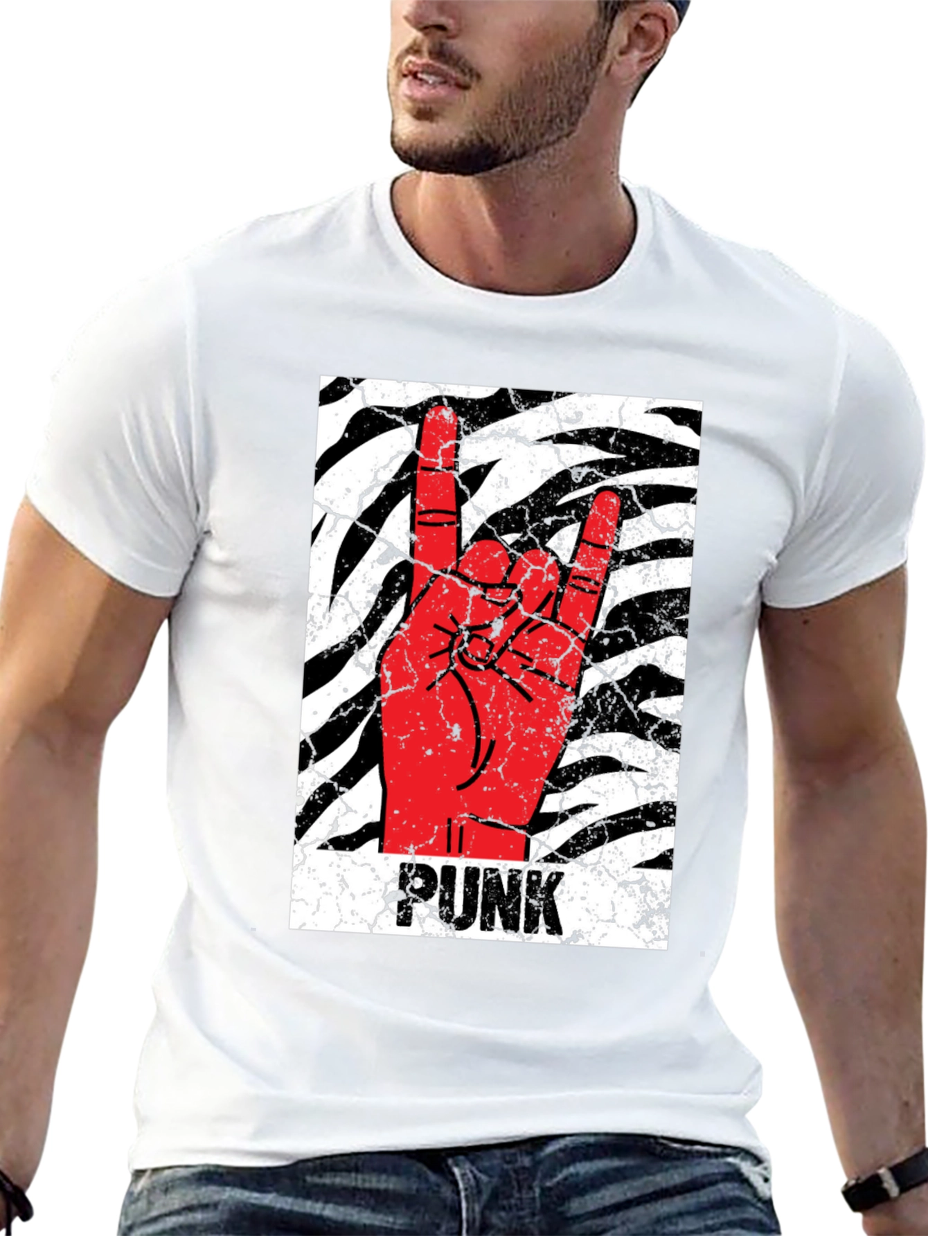 Punk Rock Hand Black T-Shirt