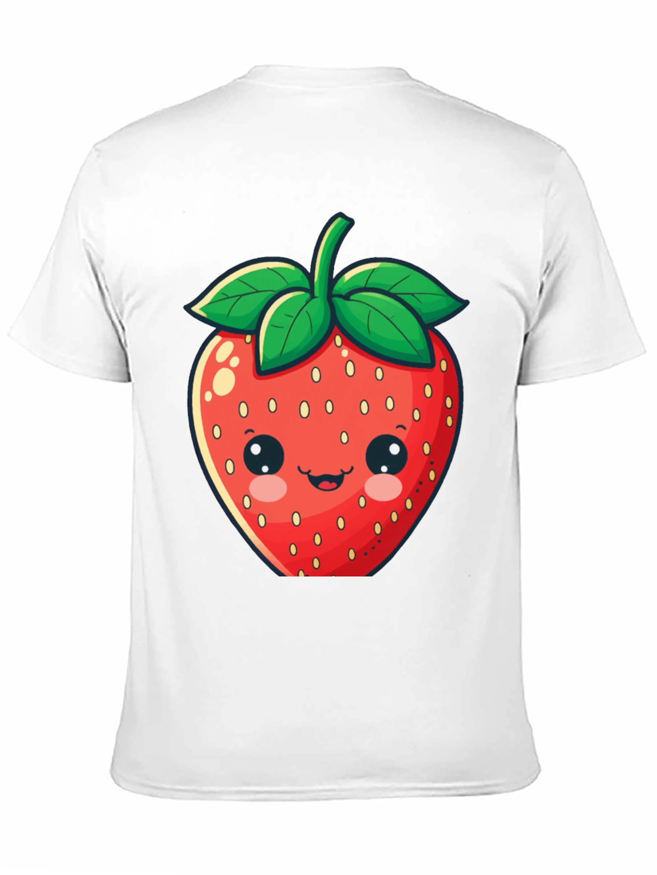 Cute Strawberry Graphic Tee - Unisex Black T-Shirt