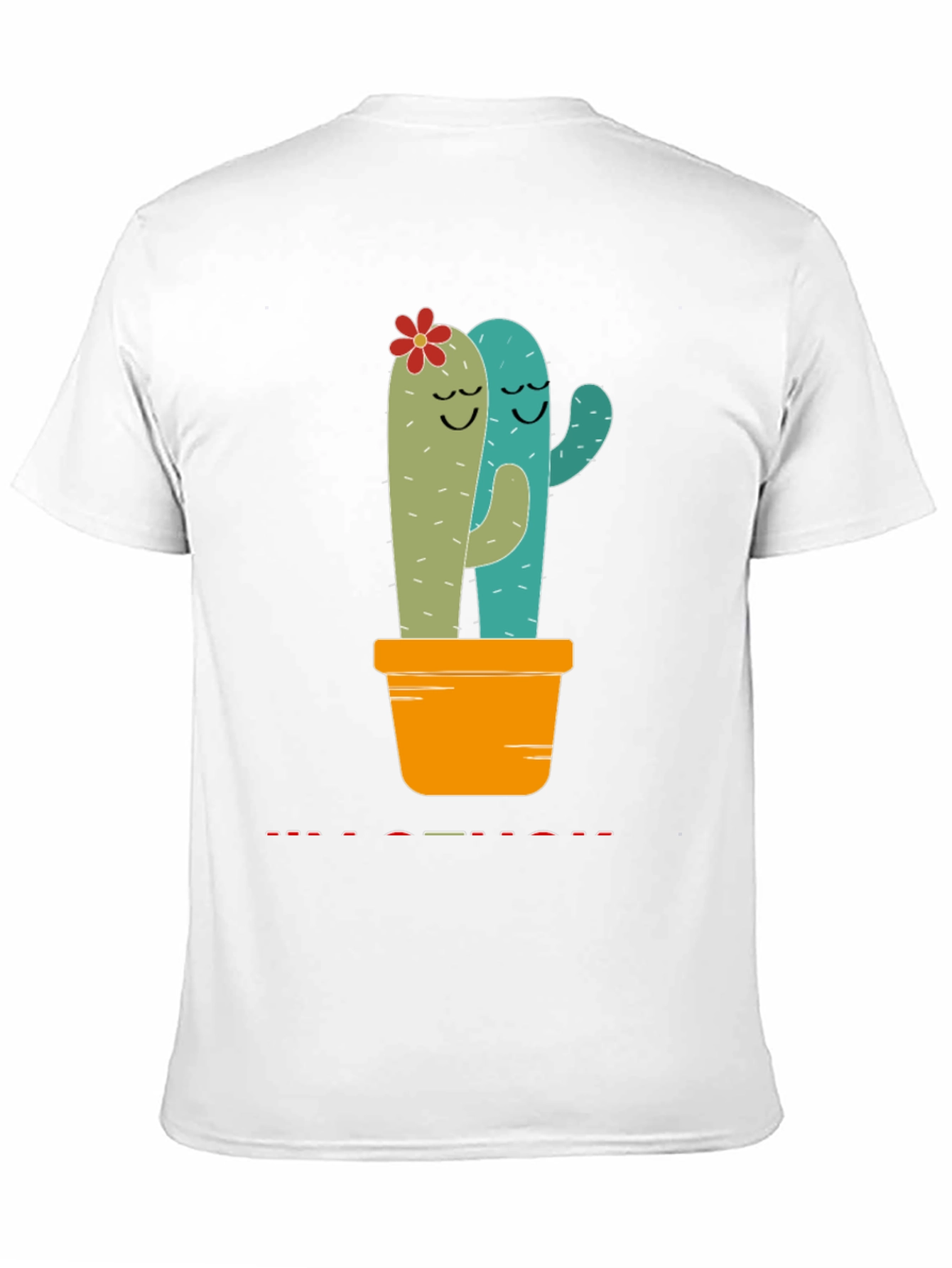 Cactus Couple T-Shirt - Hugging Succulents
