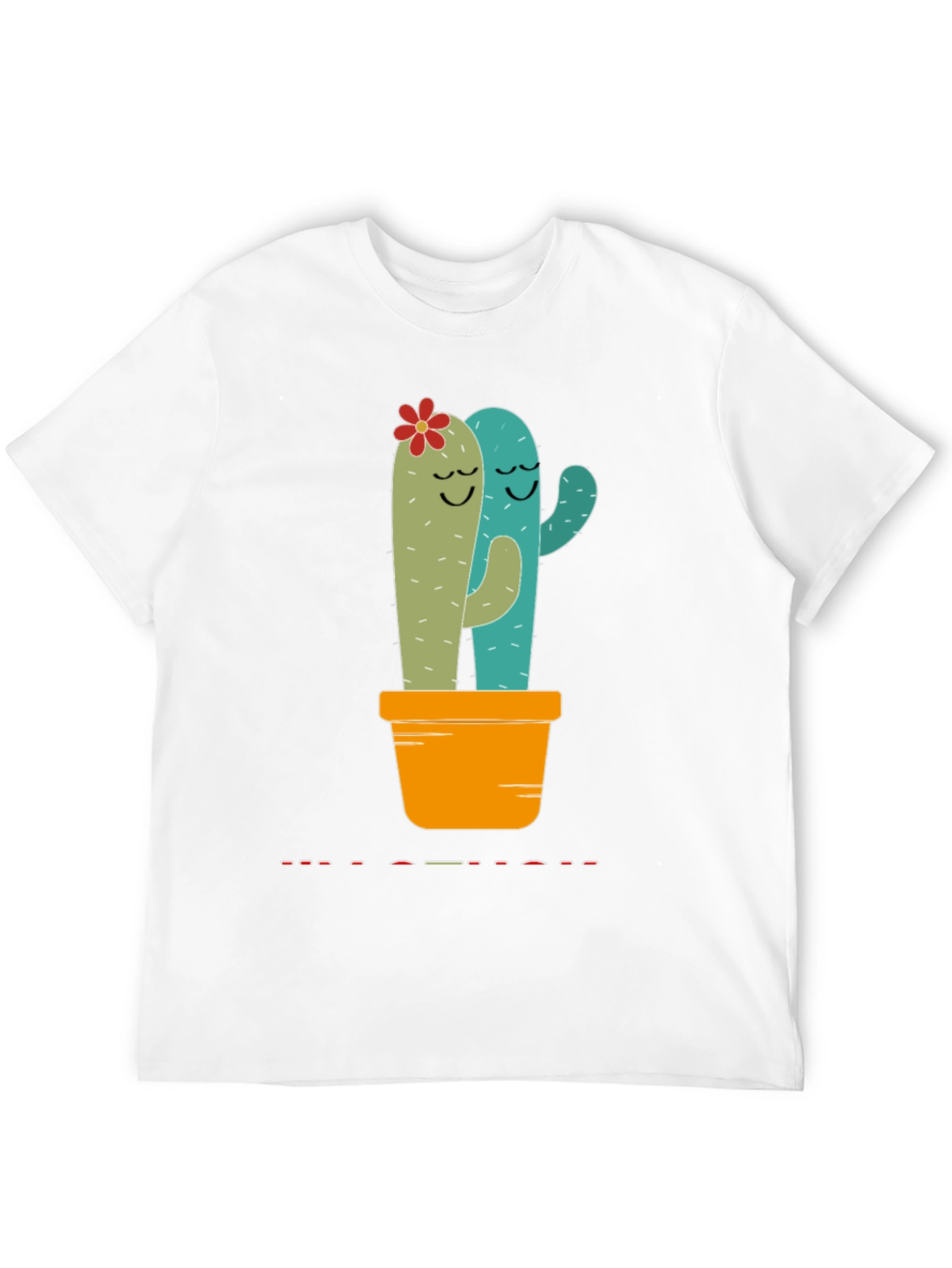 Cactus Couple T-Shirt - Hugging Succulents