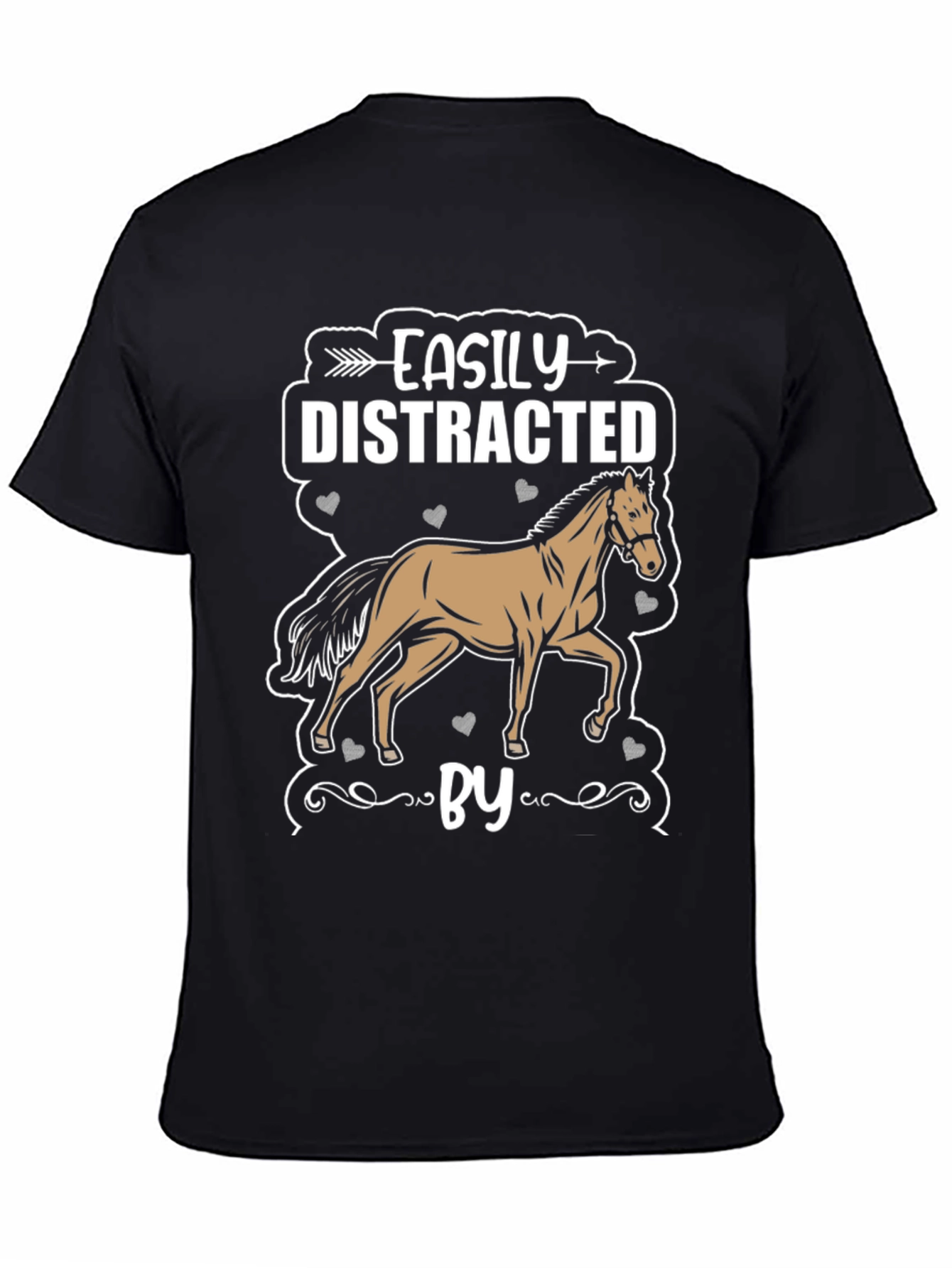 Easily Distracted By Horses Graphic T-Shirt