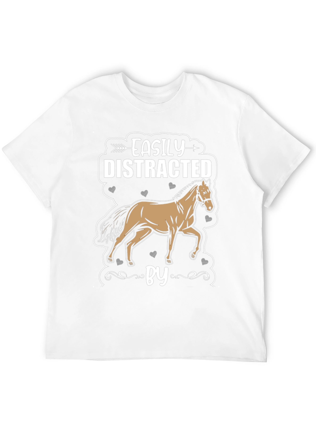 Easily Distracted By Horses Graphic T-Shirt