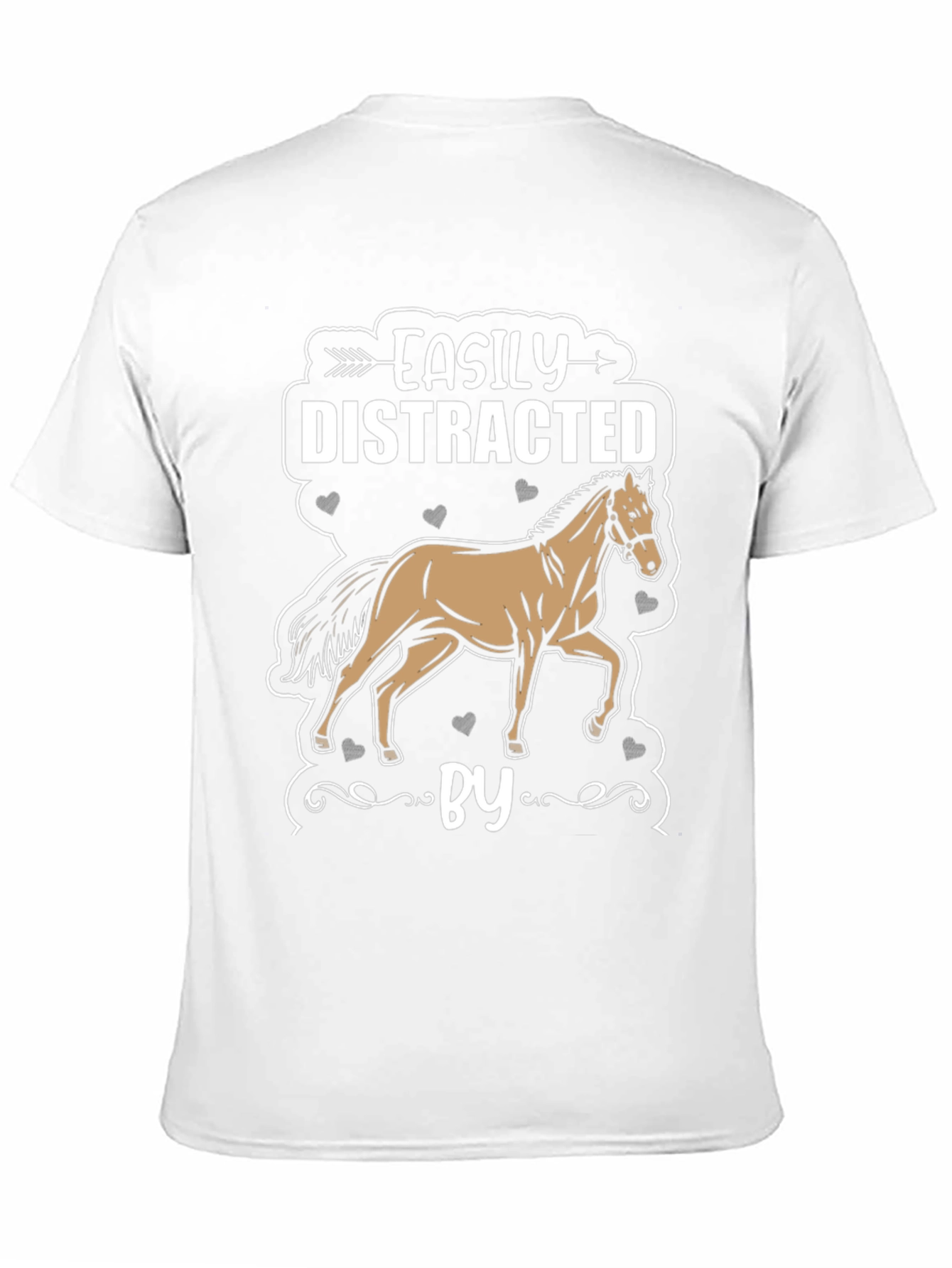 Easily Distracted By Horses Graphic T-Shirt