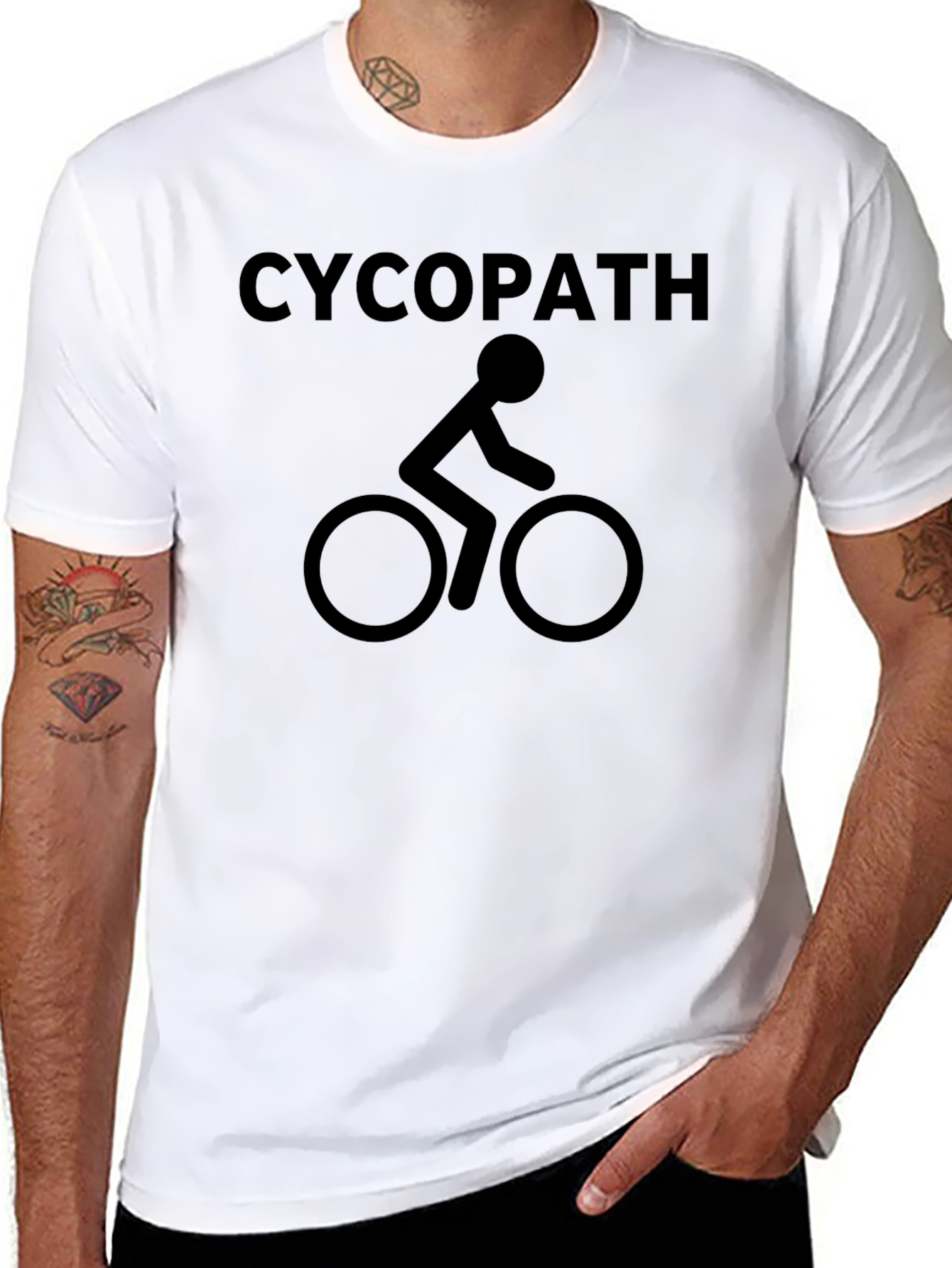 CycoPath Cycling T-Shirt - Funny Biker Tee