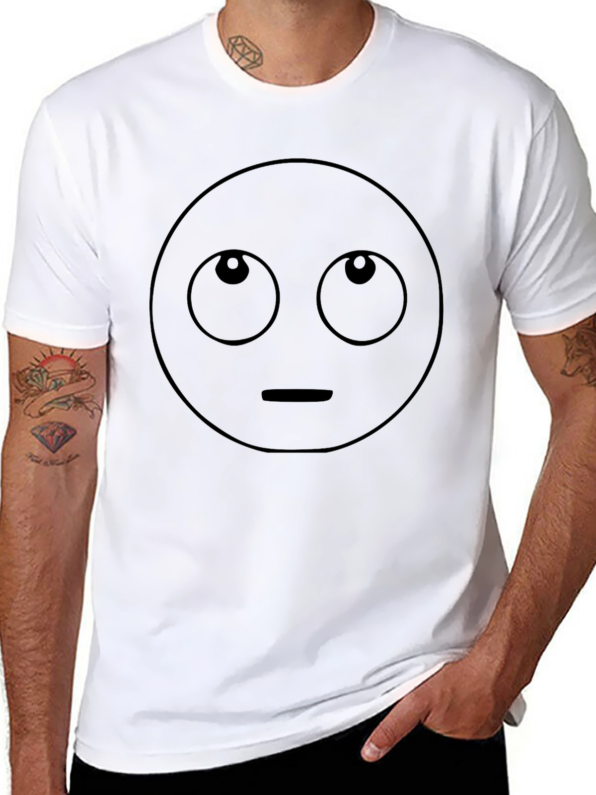 Funny Emoji Graphic T-Shirt