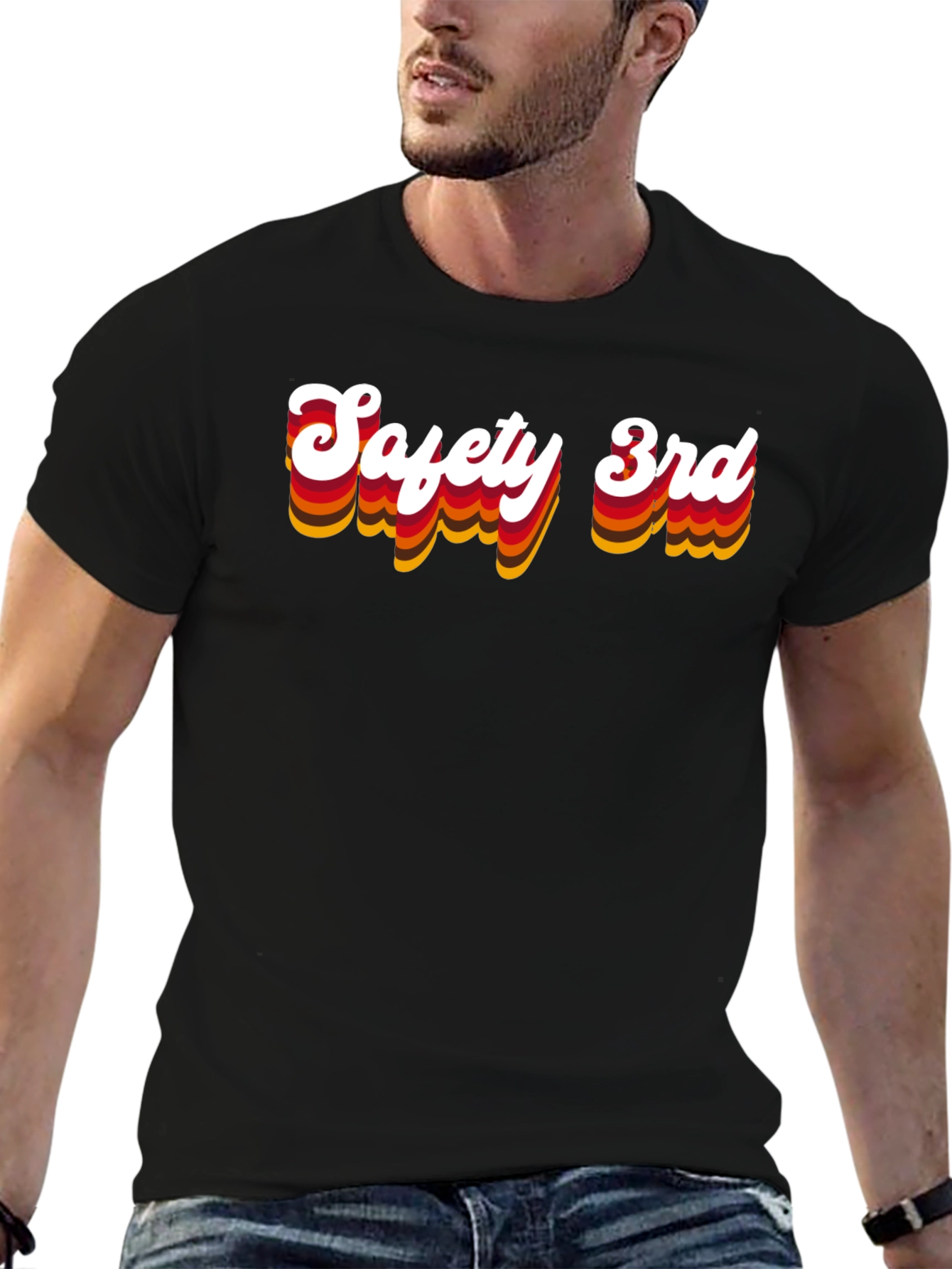 Safety 3rd Black Graphic Tee
