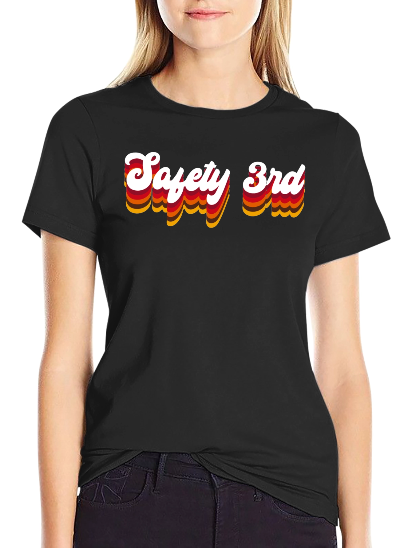 Safety 3rd Black Graphic Tee