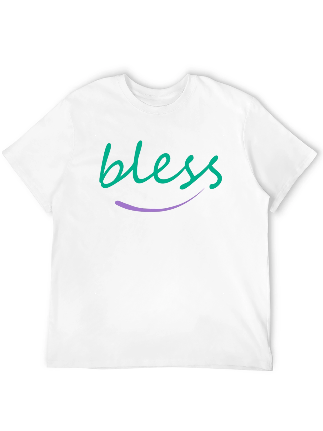 Blessed Graphic Tee - Soft Black Cotton Blend T-Shirt