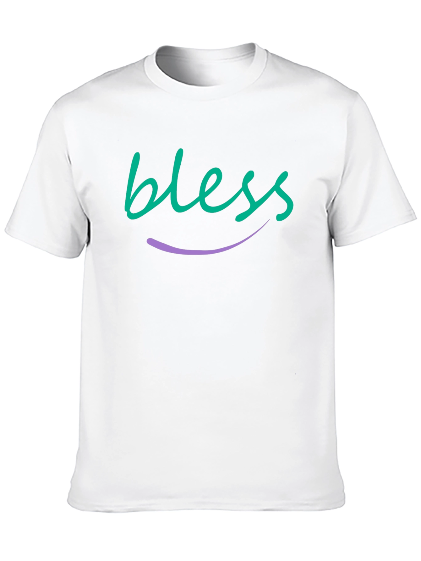 Blessed Graphic Tee - Soft Black Cotton Blend T-Shirt