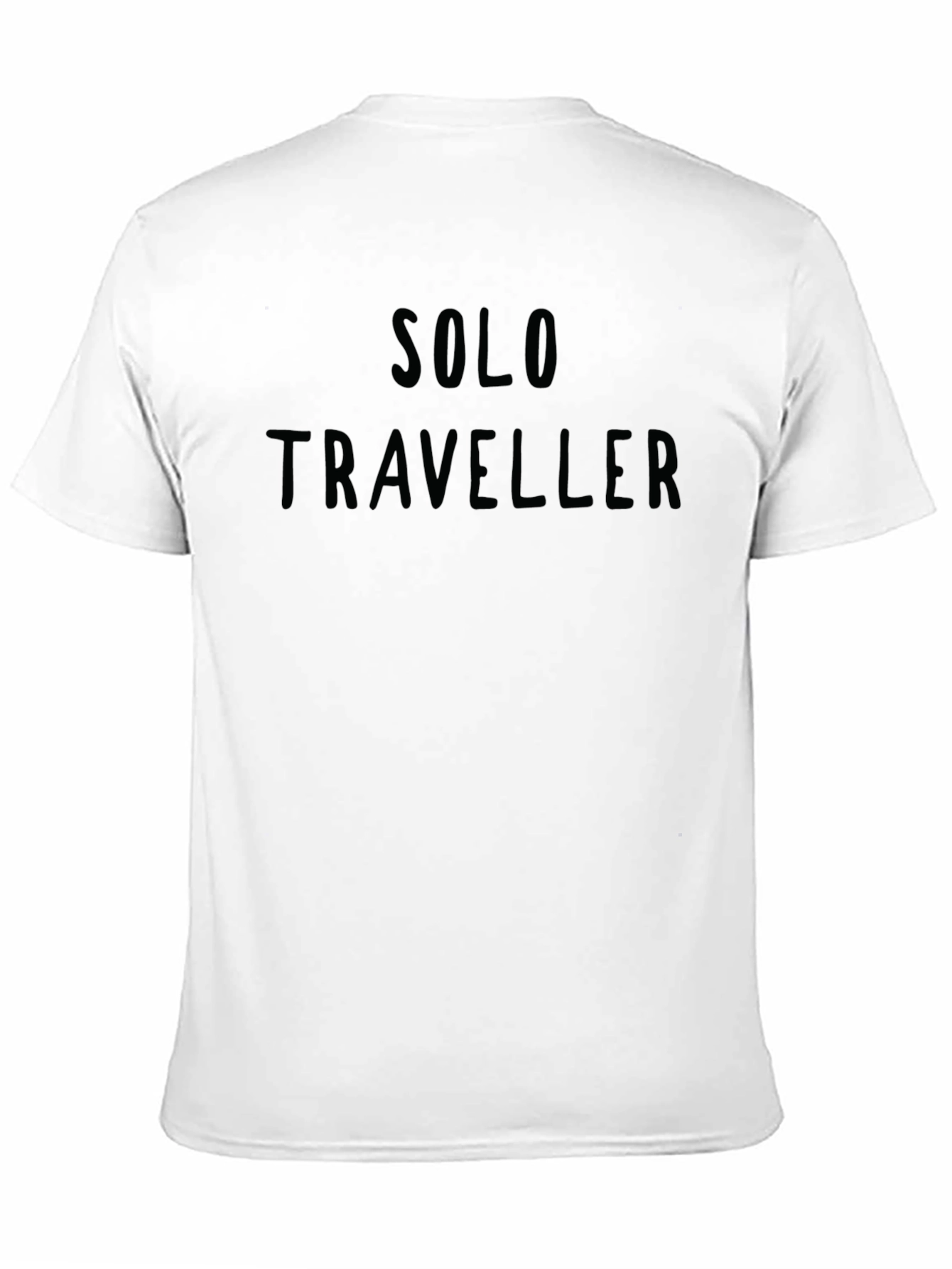 Solo Traveler Black Graphic T-Shirt