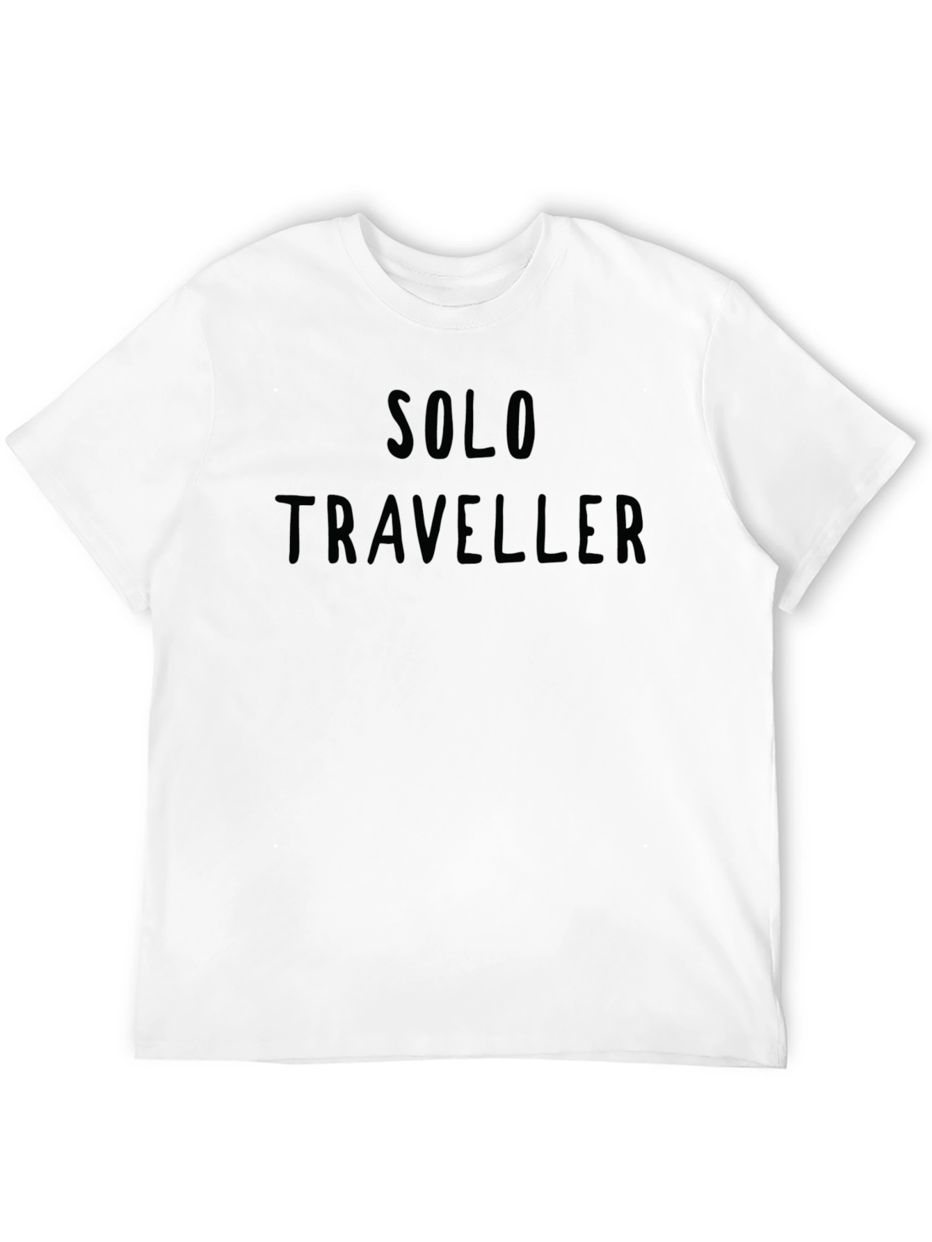 Solo Traveler Black Graphic T-Shirt