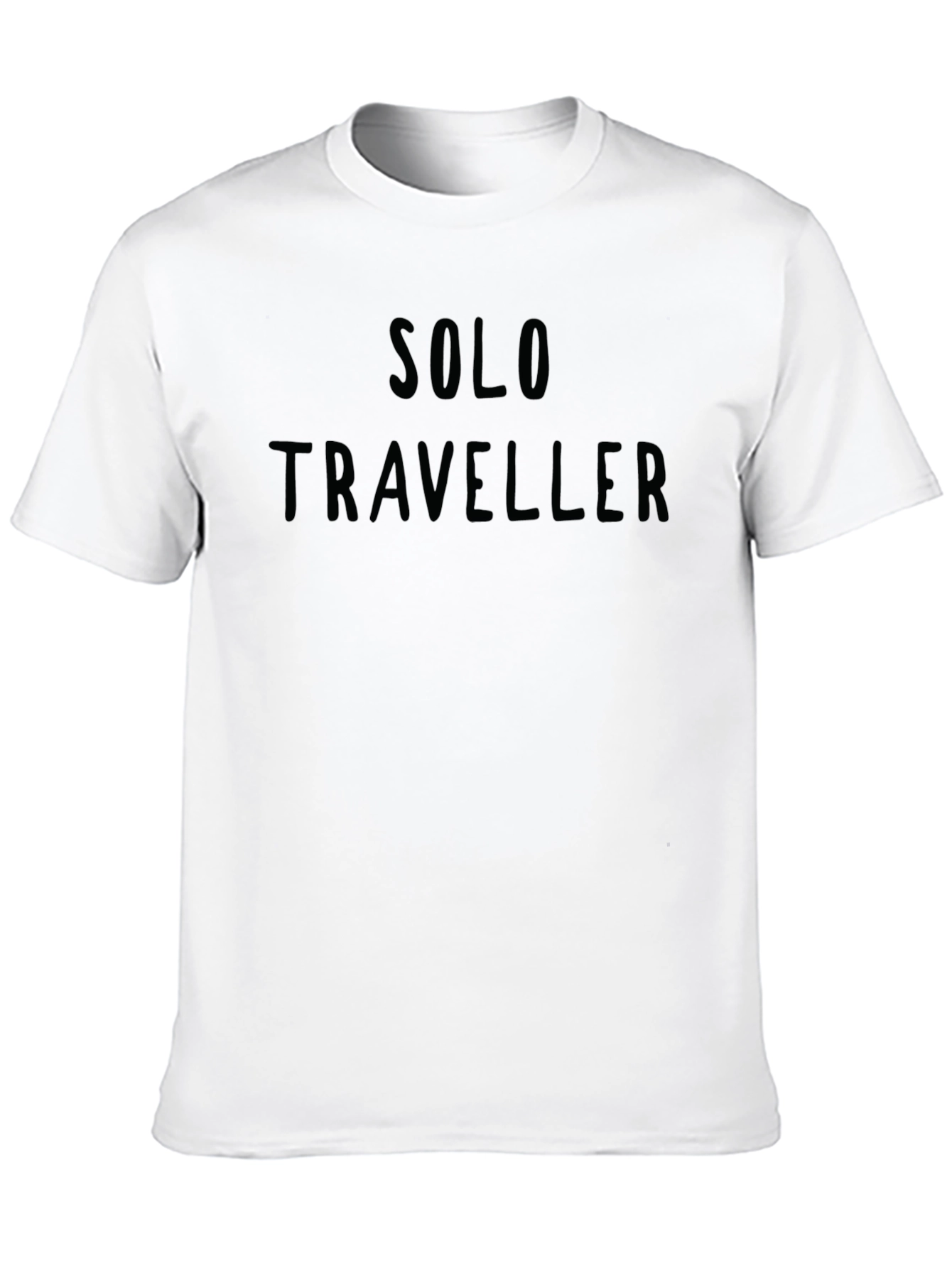 Solo Traveler Black Graphic T-Shirt