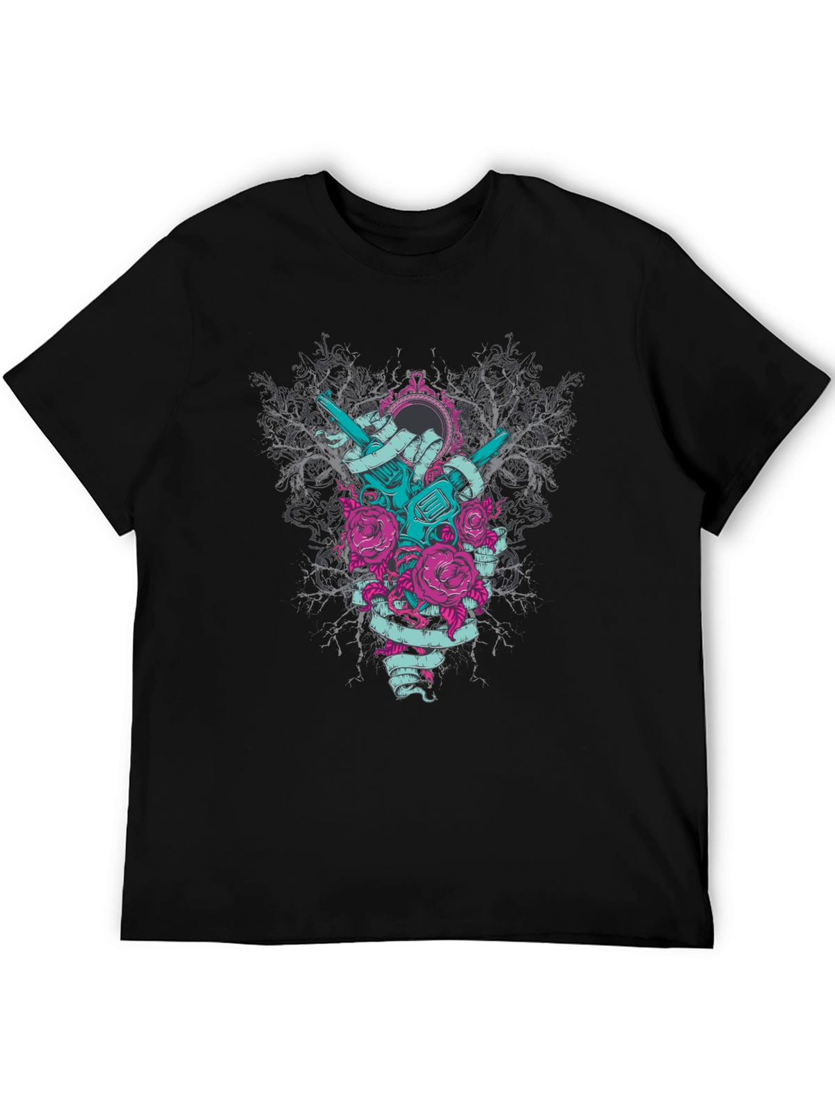 Revolver Rose Graphic Tee - Edgy Style