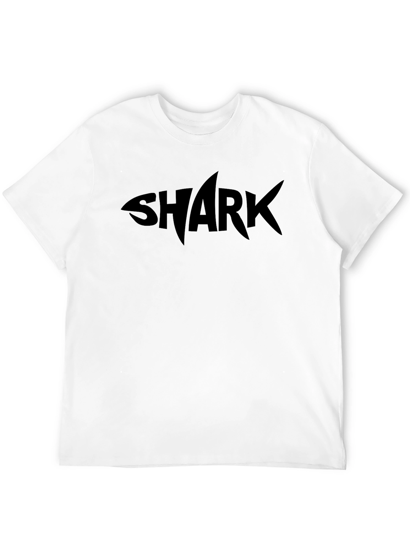 Shark Graphic Tee - Black Casual T-Shirt