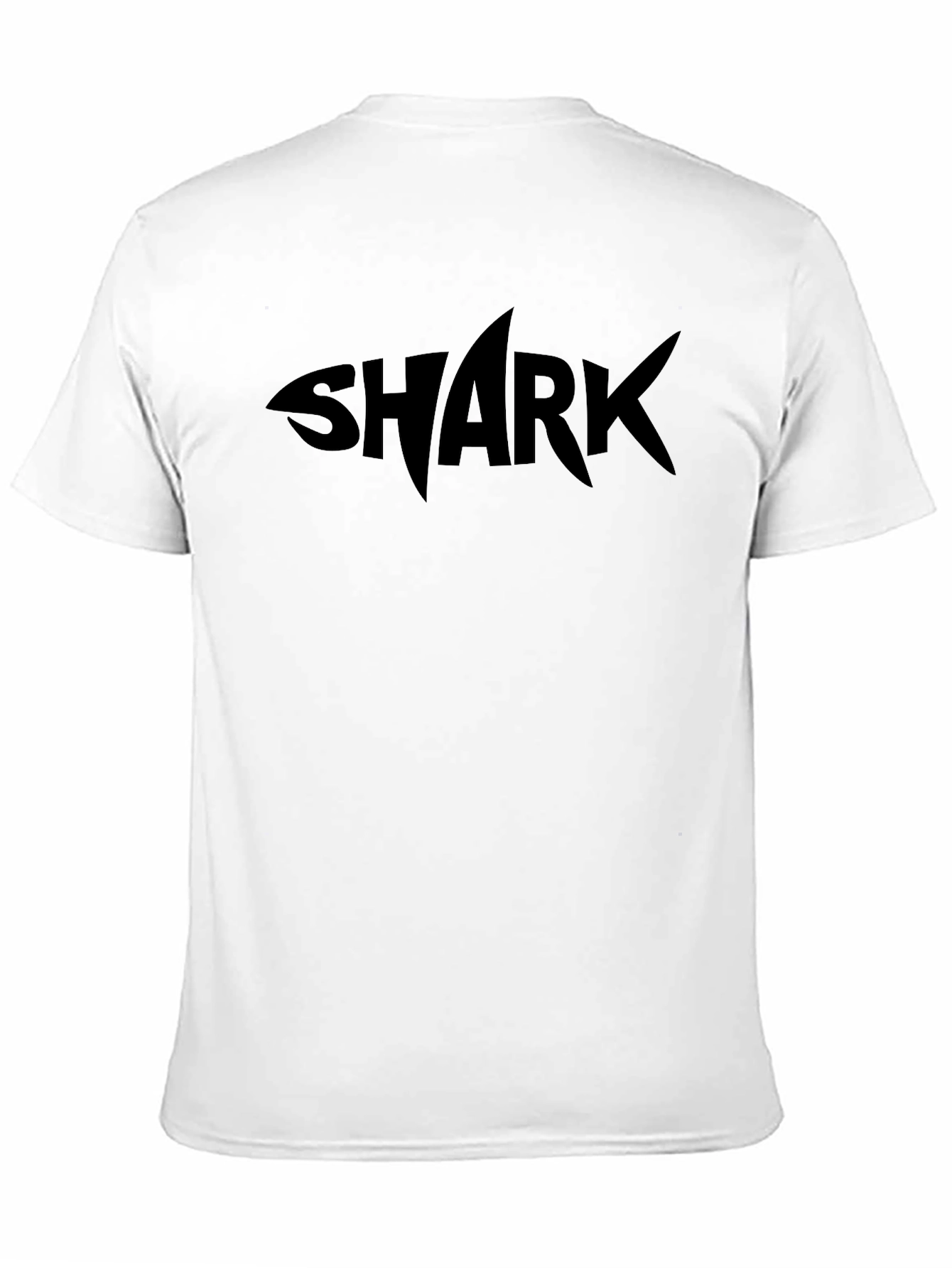 Shark Graphic Tee - Black Casual T-Shirt