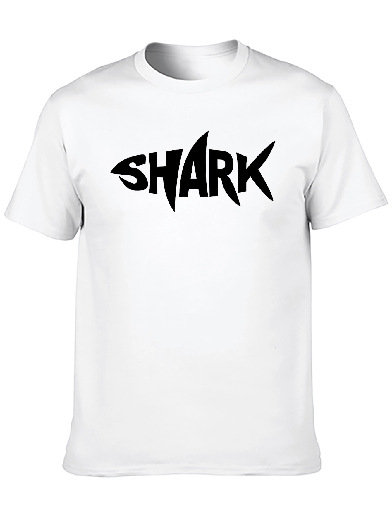 Shark Graphic Tee - Black Casual T-Shirt