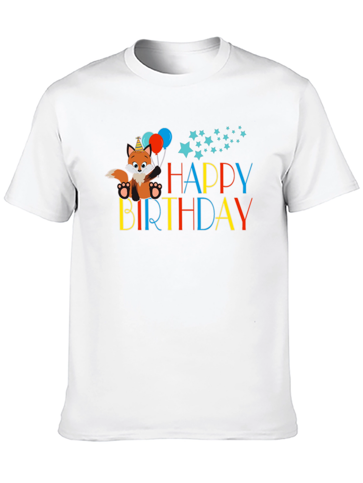 Happy Birthday Fox Graphic Tee