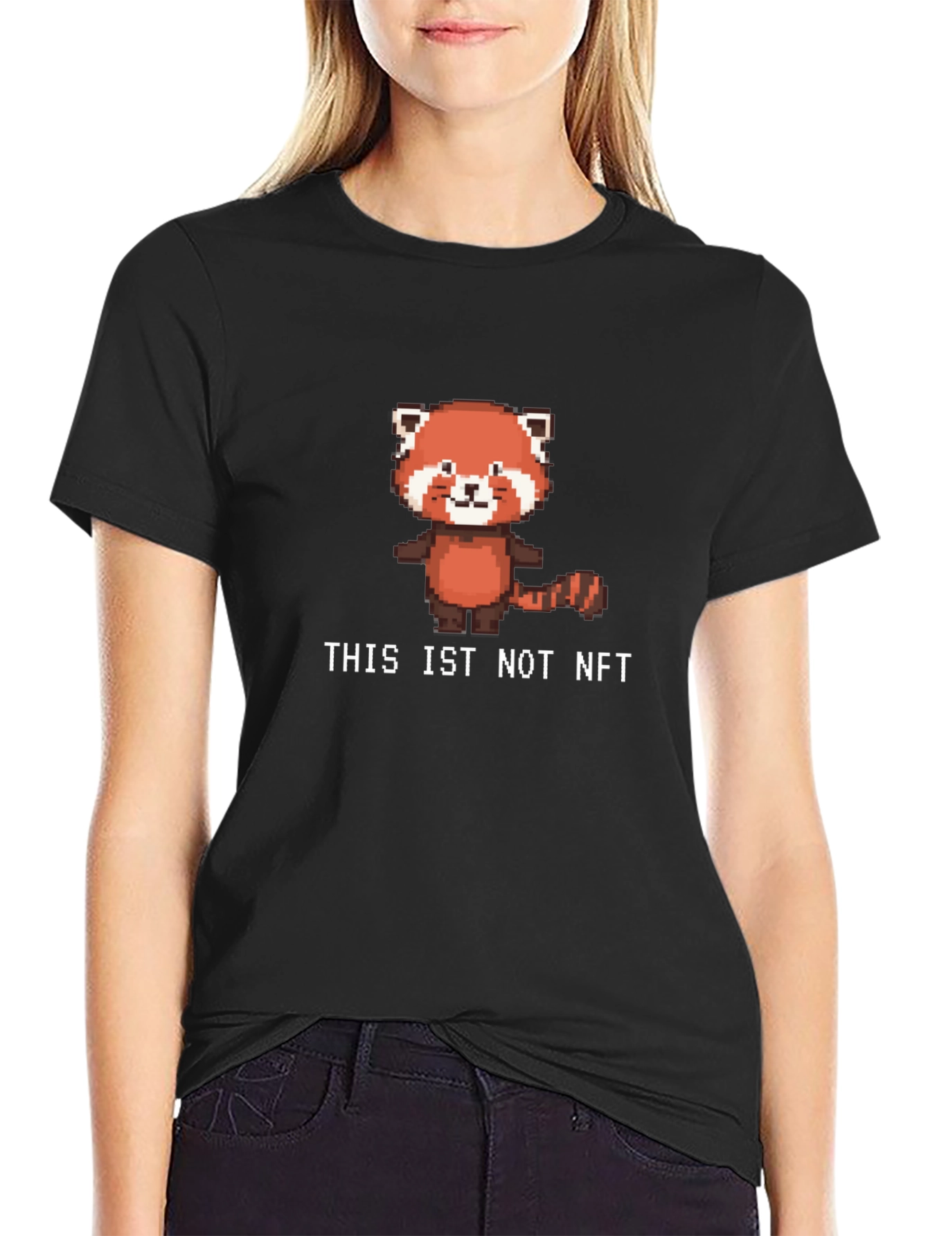 Pixel Red Panda Not NFT Graphic Tee
