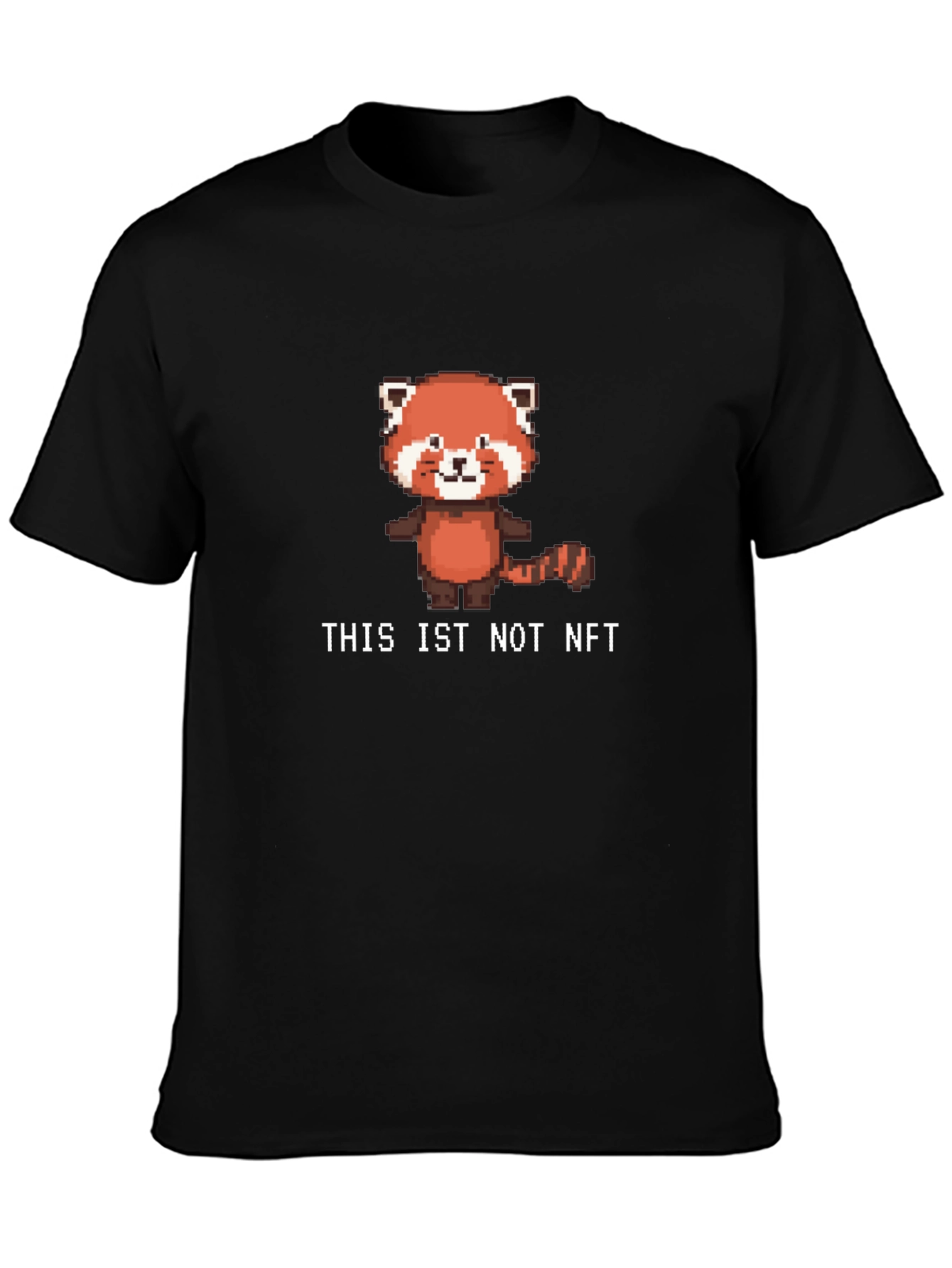Pixel Red Panda Not NFT Graphic Tee