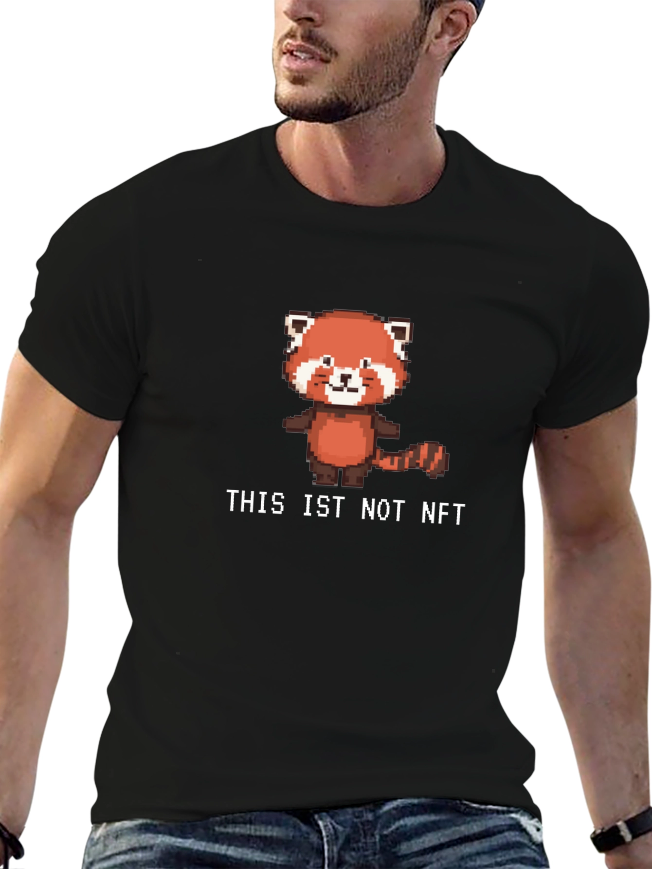 Pixel Red Panda Not NFT Graphic Tee