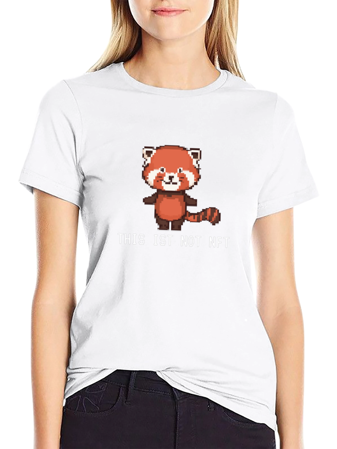 Pixel Red Panda Not NFT Graphic Tee