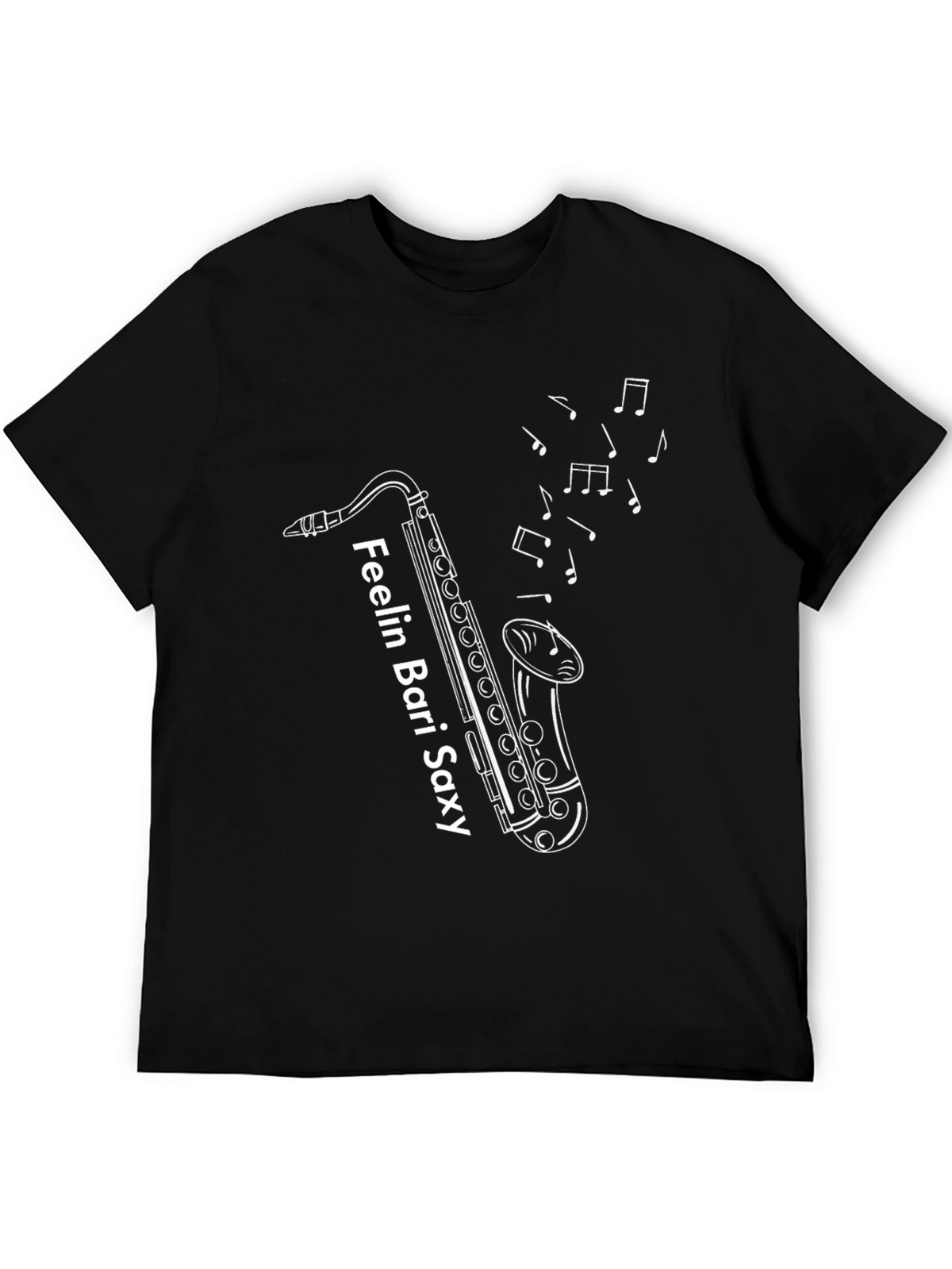 Feelin Bari Saxy Black Graphic Tee