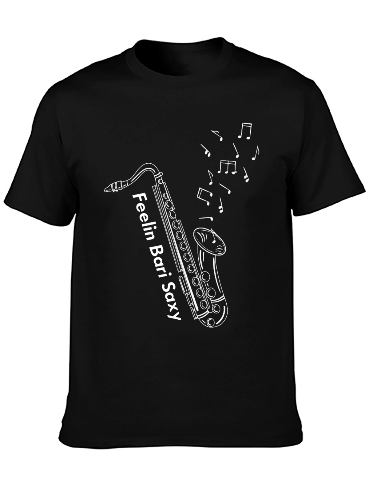 Feelin Bari Saxy Black Graphic Tee