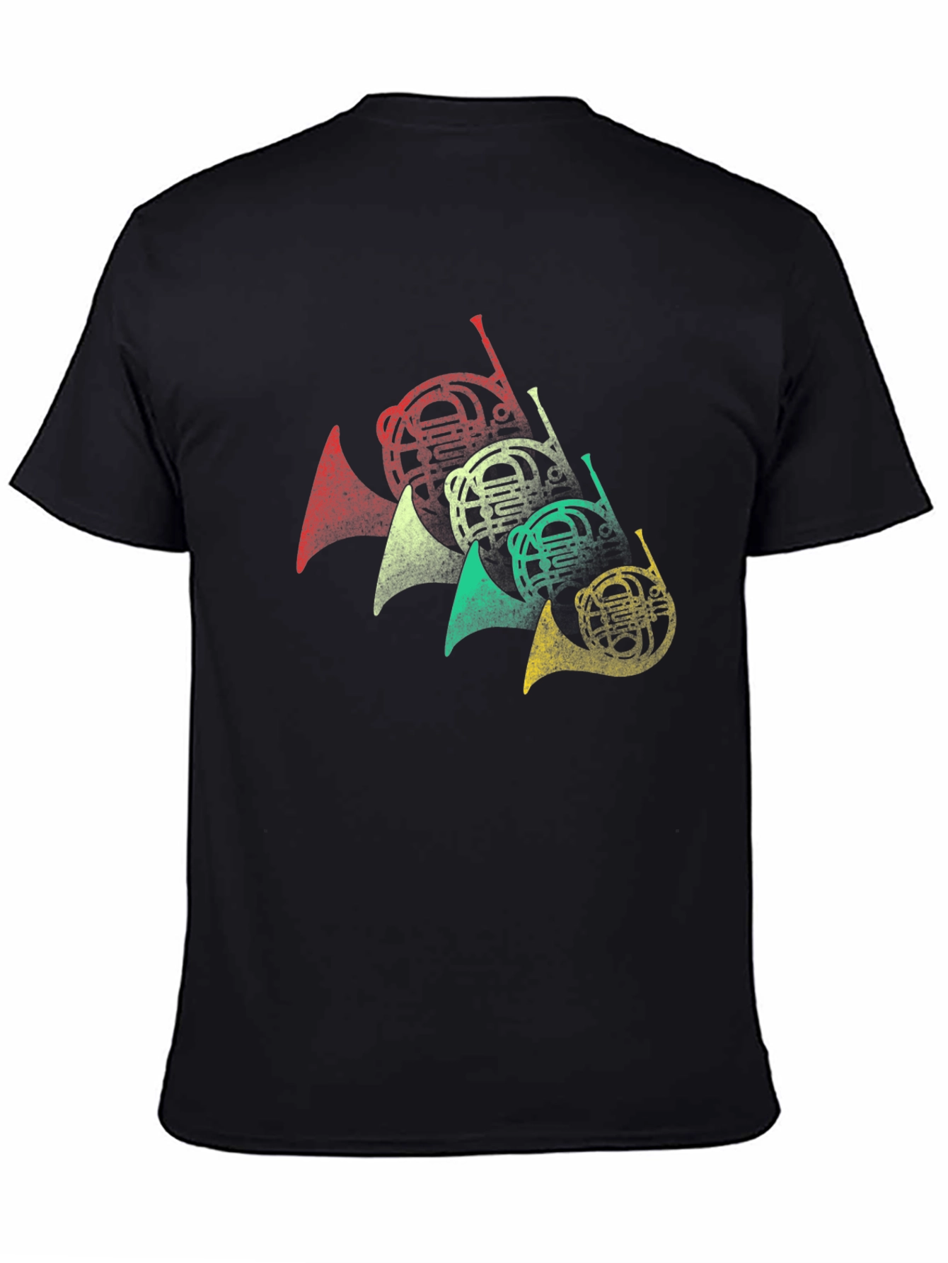 Retro French Horn Music Lover T-Shirt