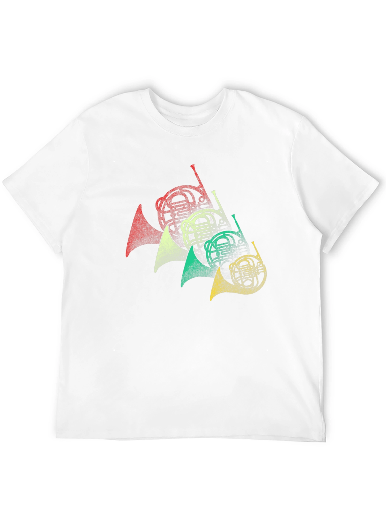 Retro French Horn Music Lover T-Shirt