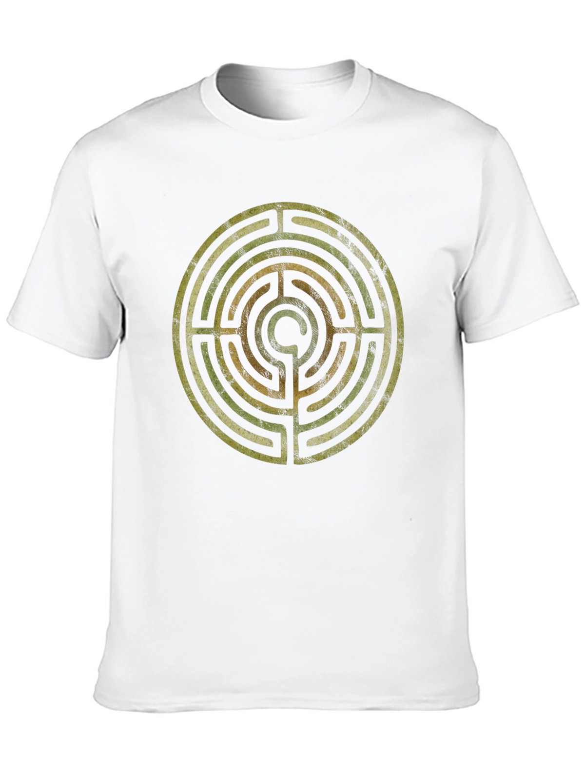 Labyrinth Pattern T-Shirt - Stylish Mens Tee